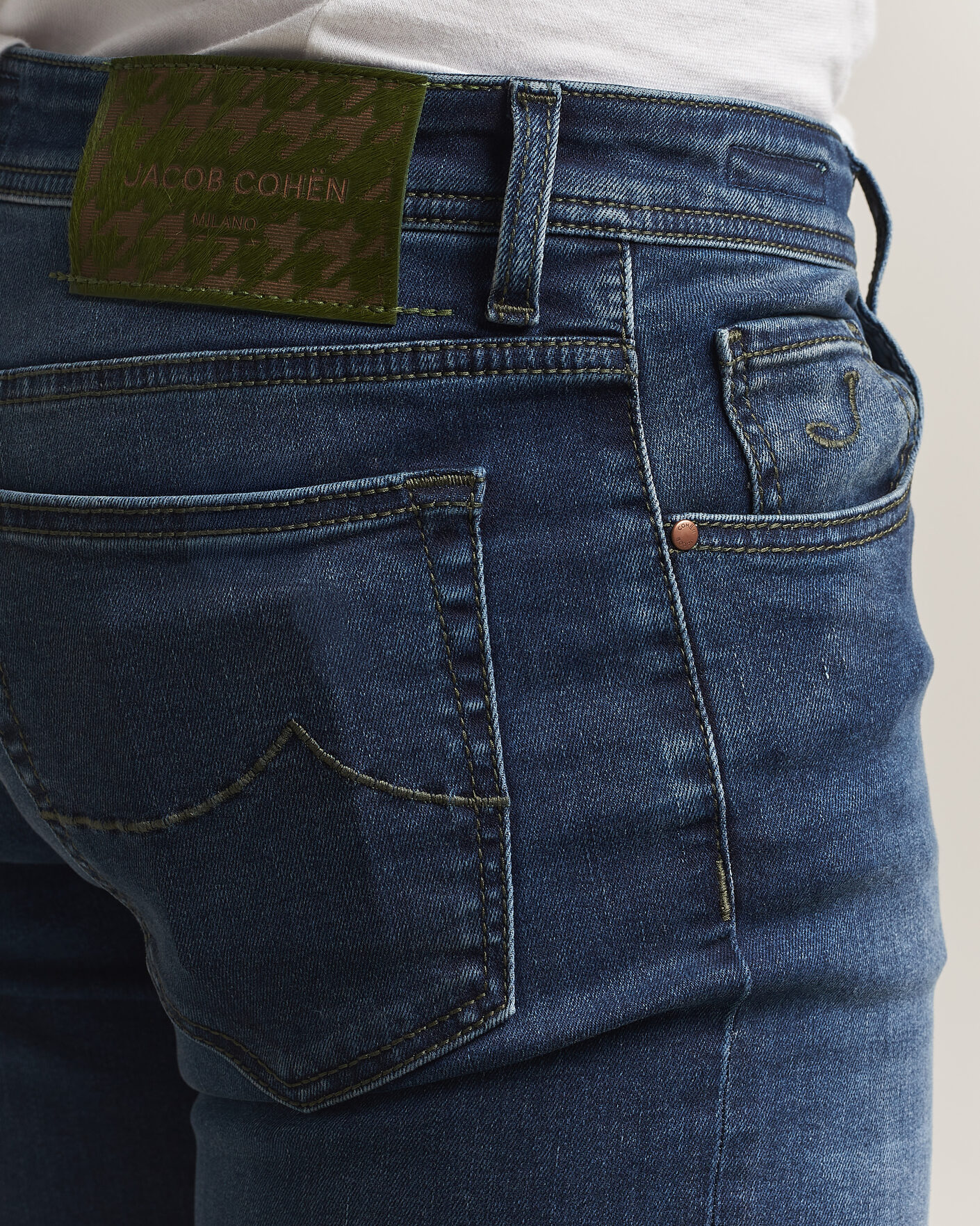 Hombres | Vaqueros | Jacob Cohën | Bard Slim Fit Stretch Jeans Mid Blue