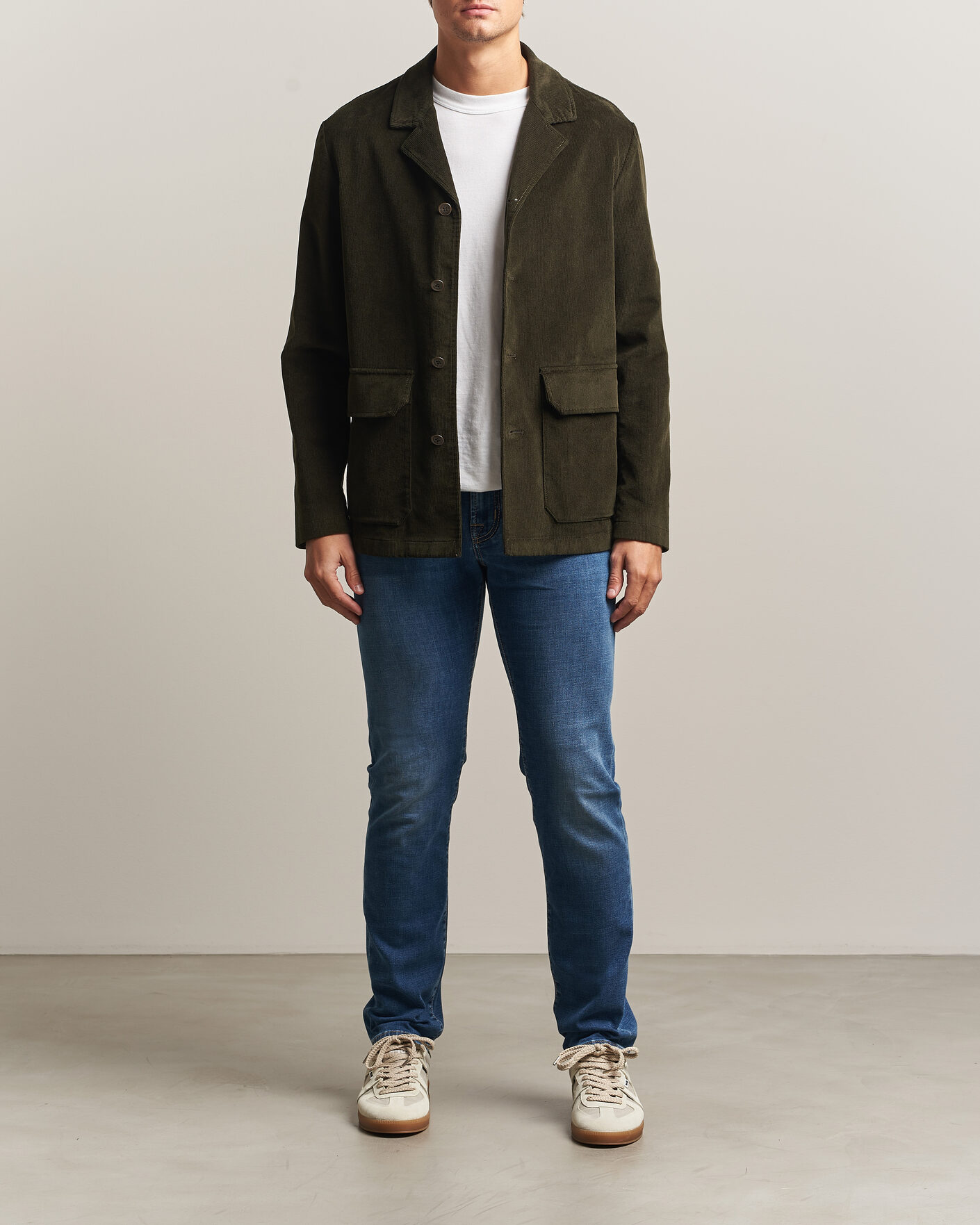 Hombres | Vaqueros | Jacob Cohën | Bard Fast Slim Fit Stretch Jeans Mid Blue