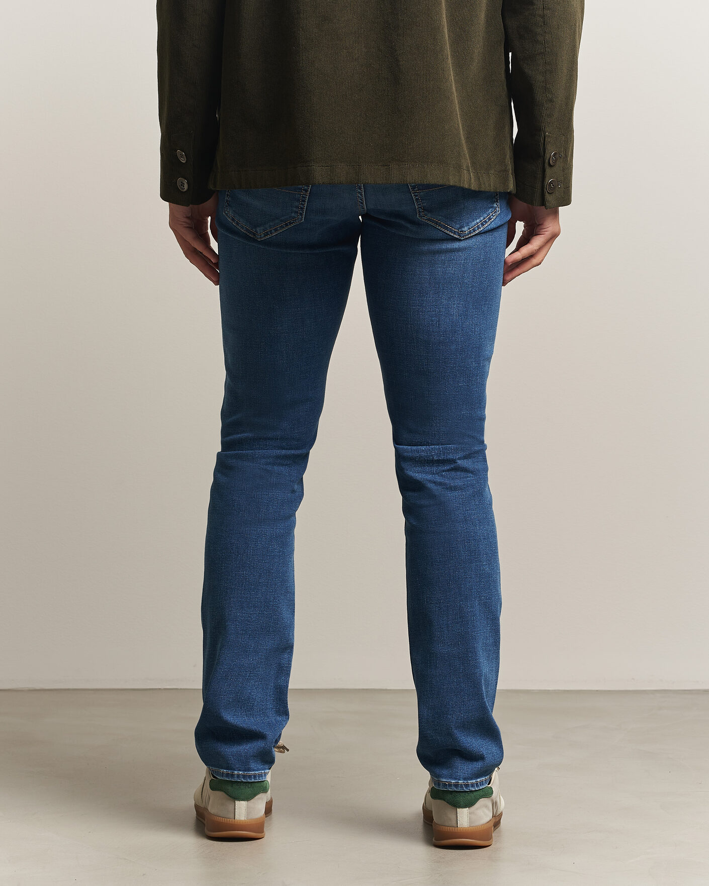 Hombres | Vaqueros | Jacob Cohën | Bard Fast Slim Fit Stretch Jeans Mid Blue