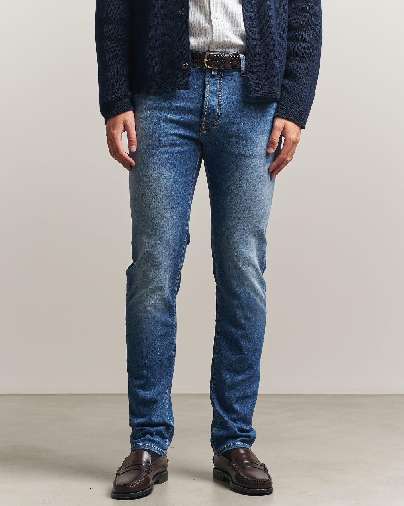 Hombres | Vaqueros | Jacob Cohën | Bard Slim Fit Stretch Jeans Light Blue