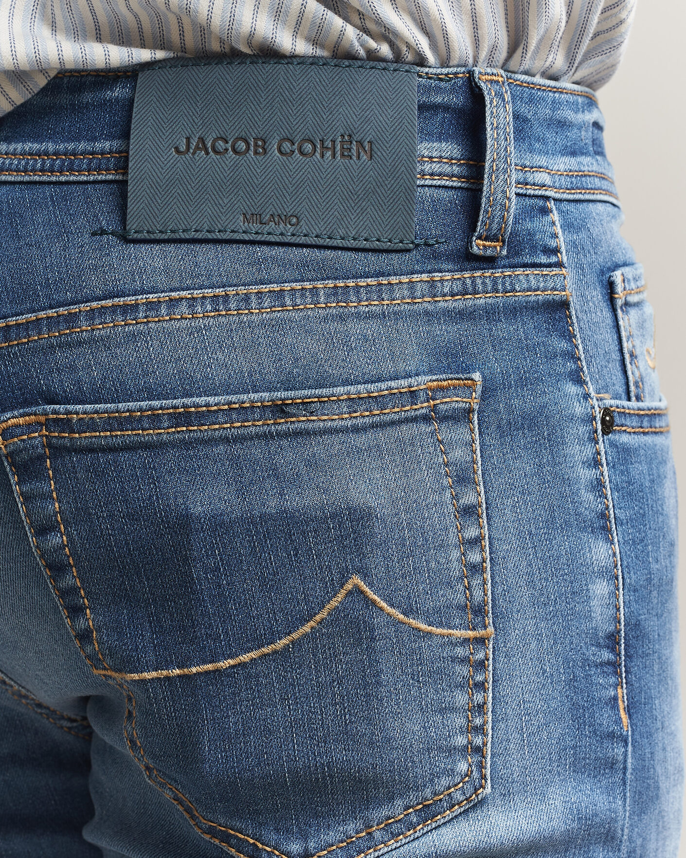 Hombres | Vaqueros | Jacob Cohën | Bard Slim Fit Stretch Jeans Light Blue
