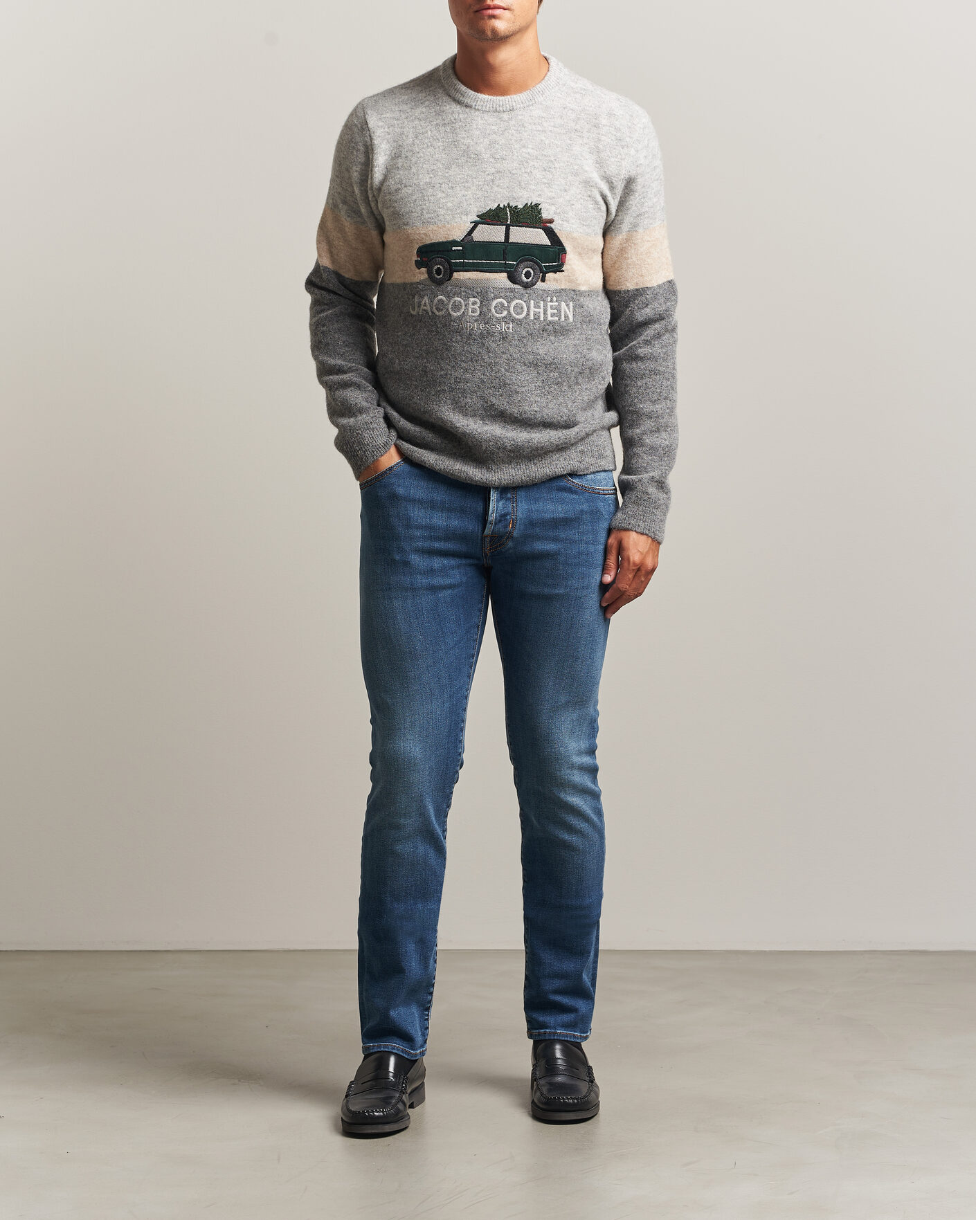 Hombres | Vaqueros | Jacob Cohën | Nick F1 Slim Fit Stretch Jeans Light Blue