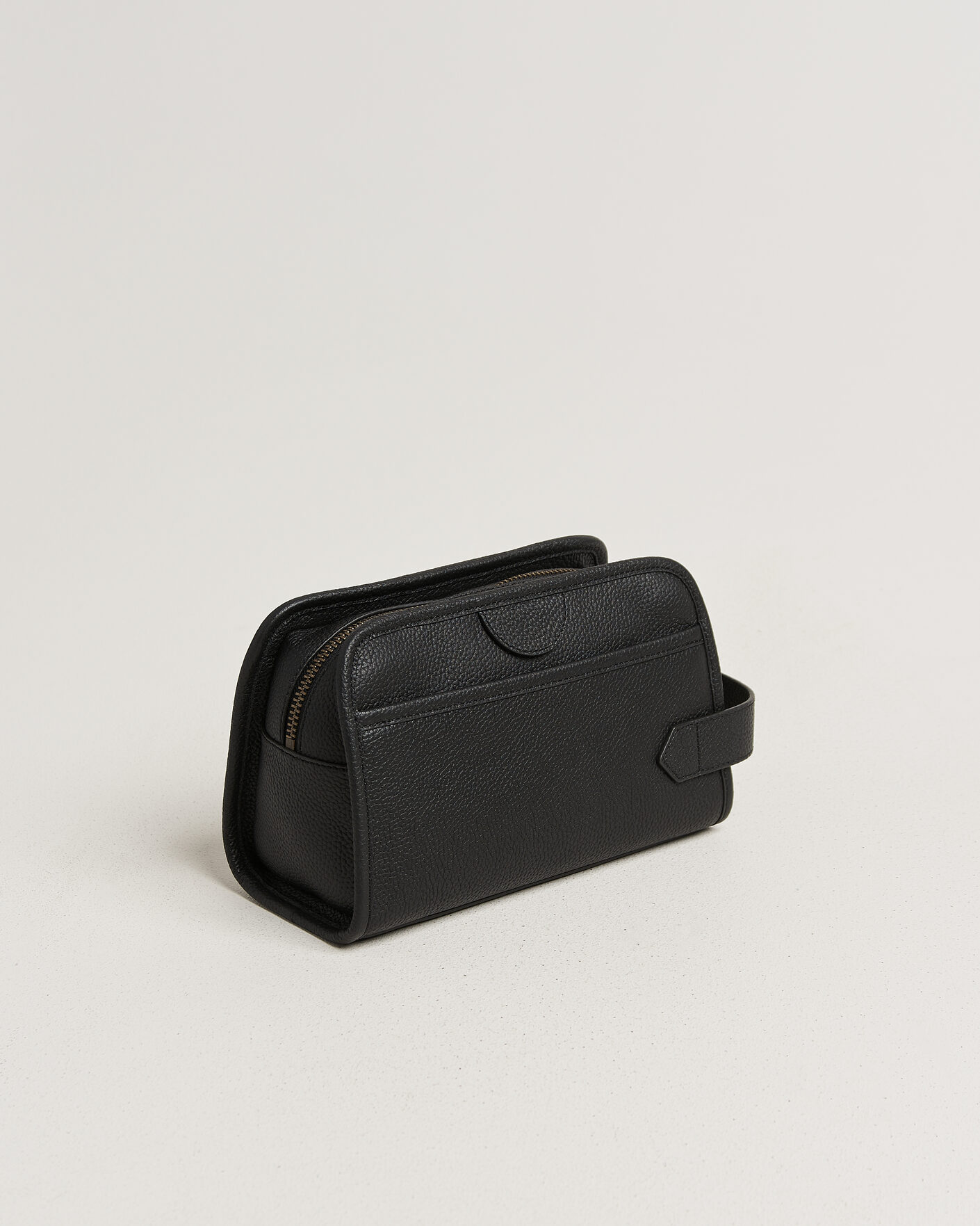 Hombres | Bolsos | Gant | Grained Leather Wash Bag Black