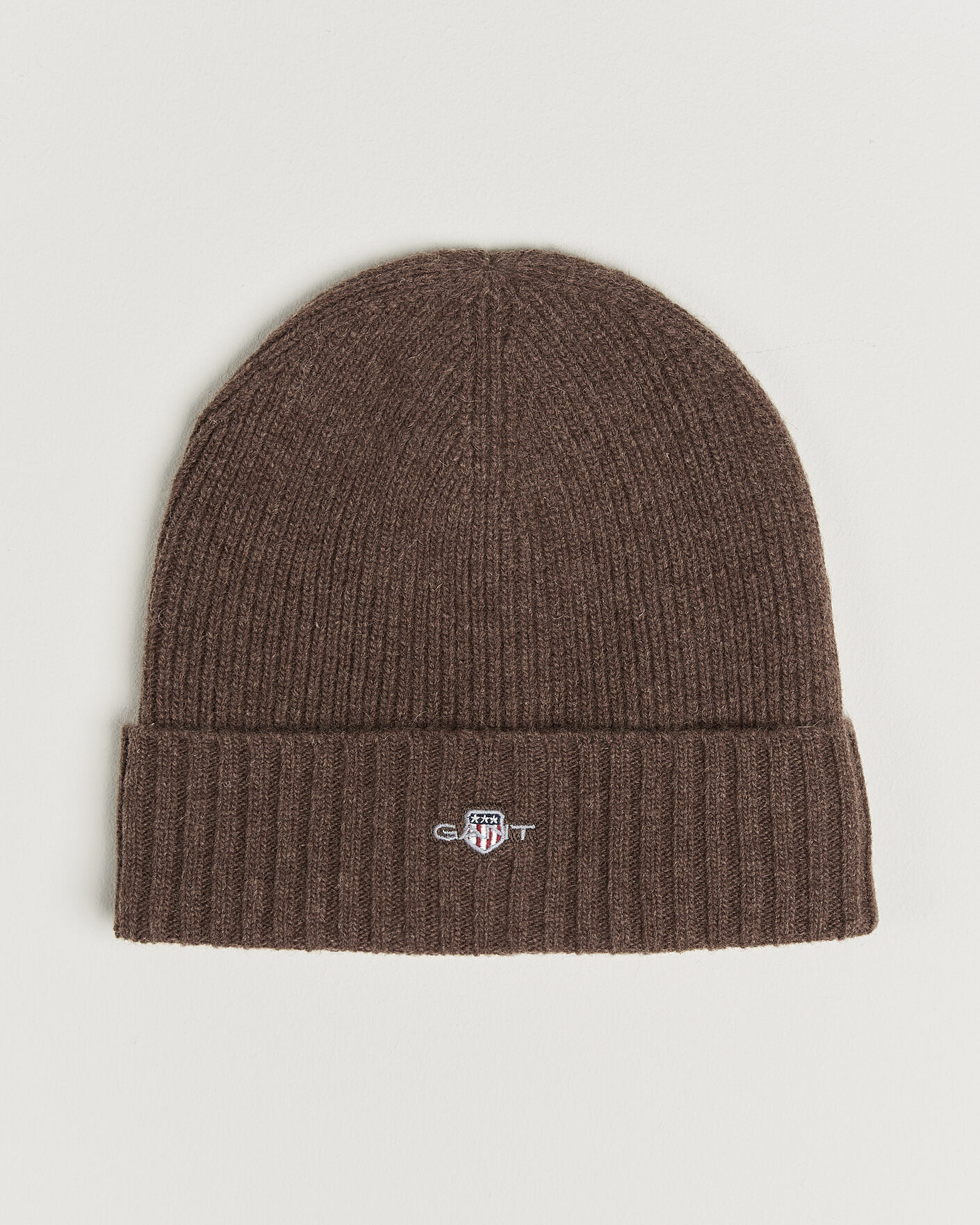 Hombres | Gorros | Gant | Wool Beanie Shadow Brown