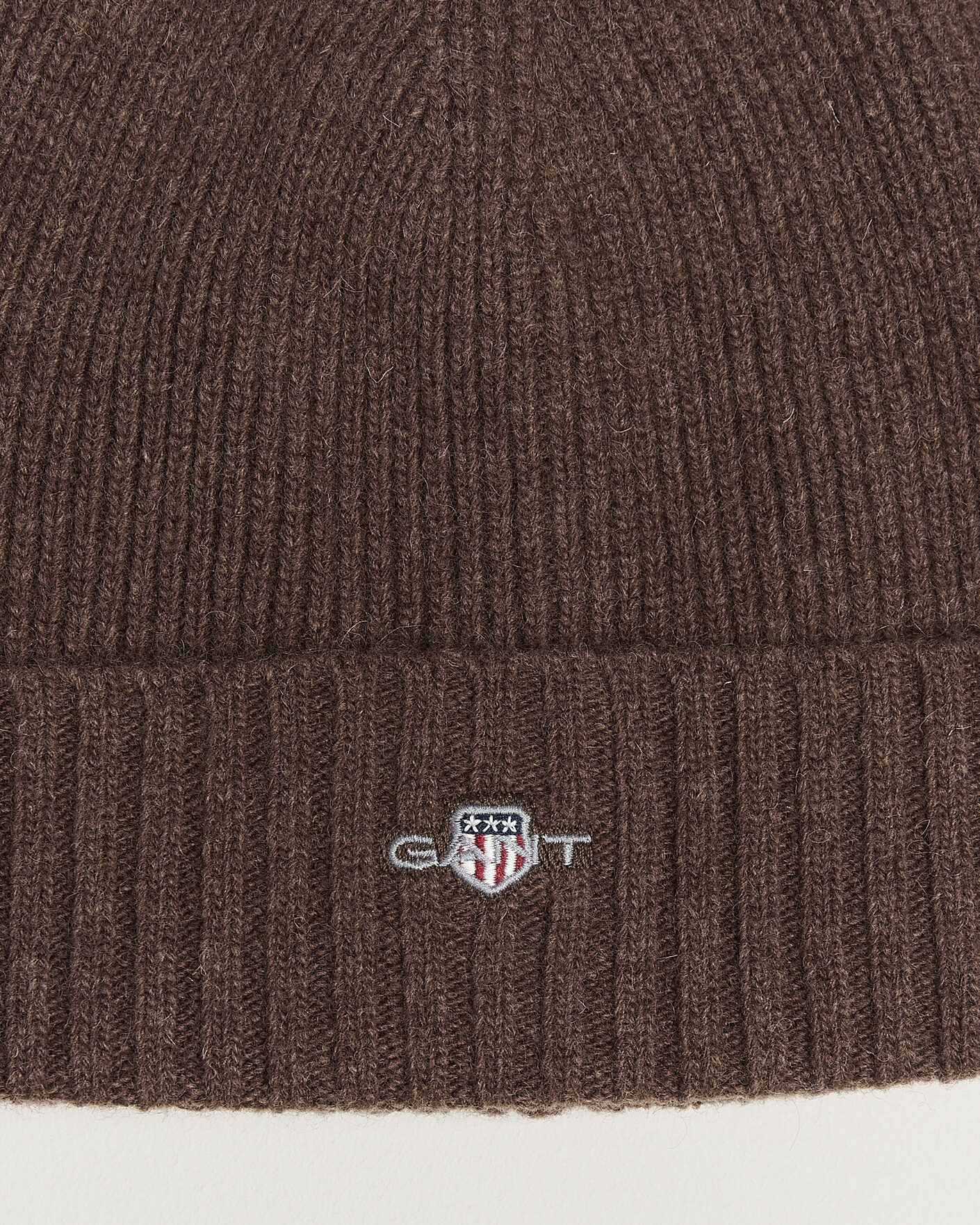 Hombres | Gorros | Gant | Wool Beanie Shadow Brown