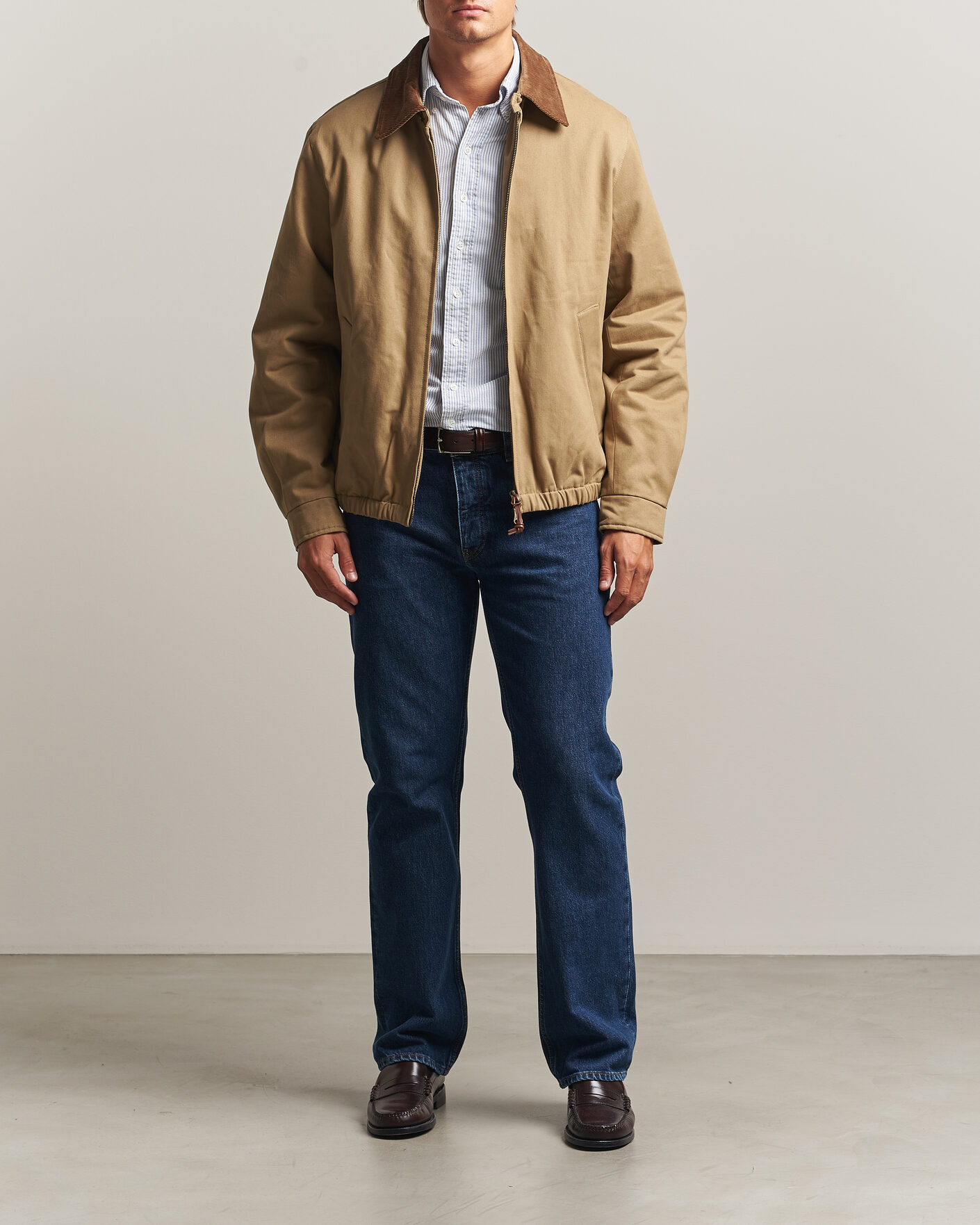 Hombres | Abrigos y chaquetas | Gant | Moleskin Harrington Jacket Light Taupe