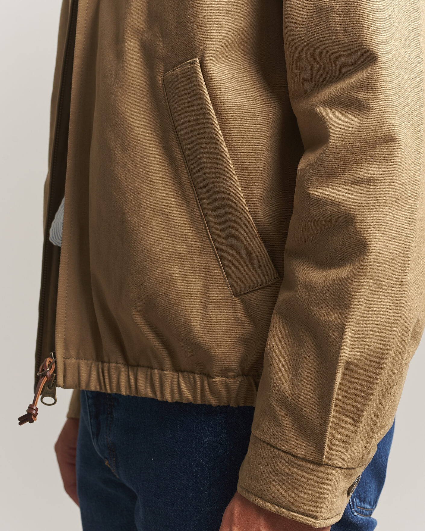 Hombres | Abrigos y chaquetas | Gant | Moleskin Harrington Jacket Light Taupe
