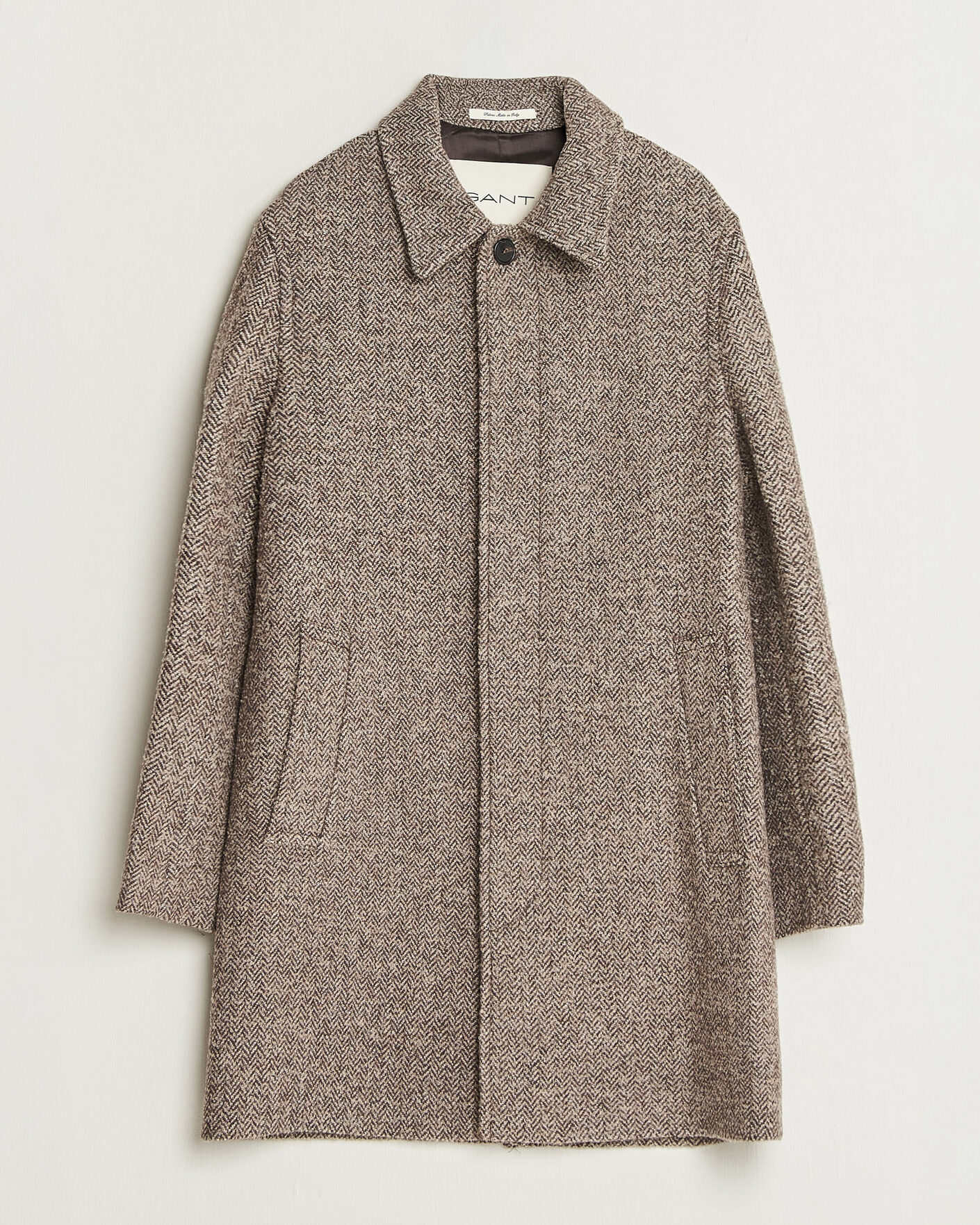 Hombres | Abrigos y chaquetas | Gant | Wool Car Coat Mist Taupe