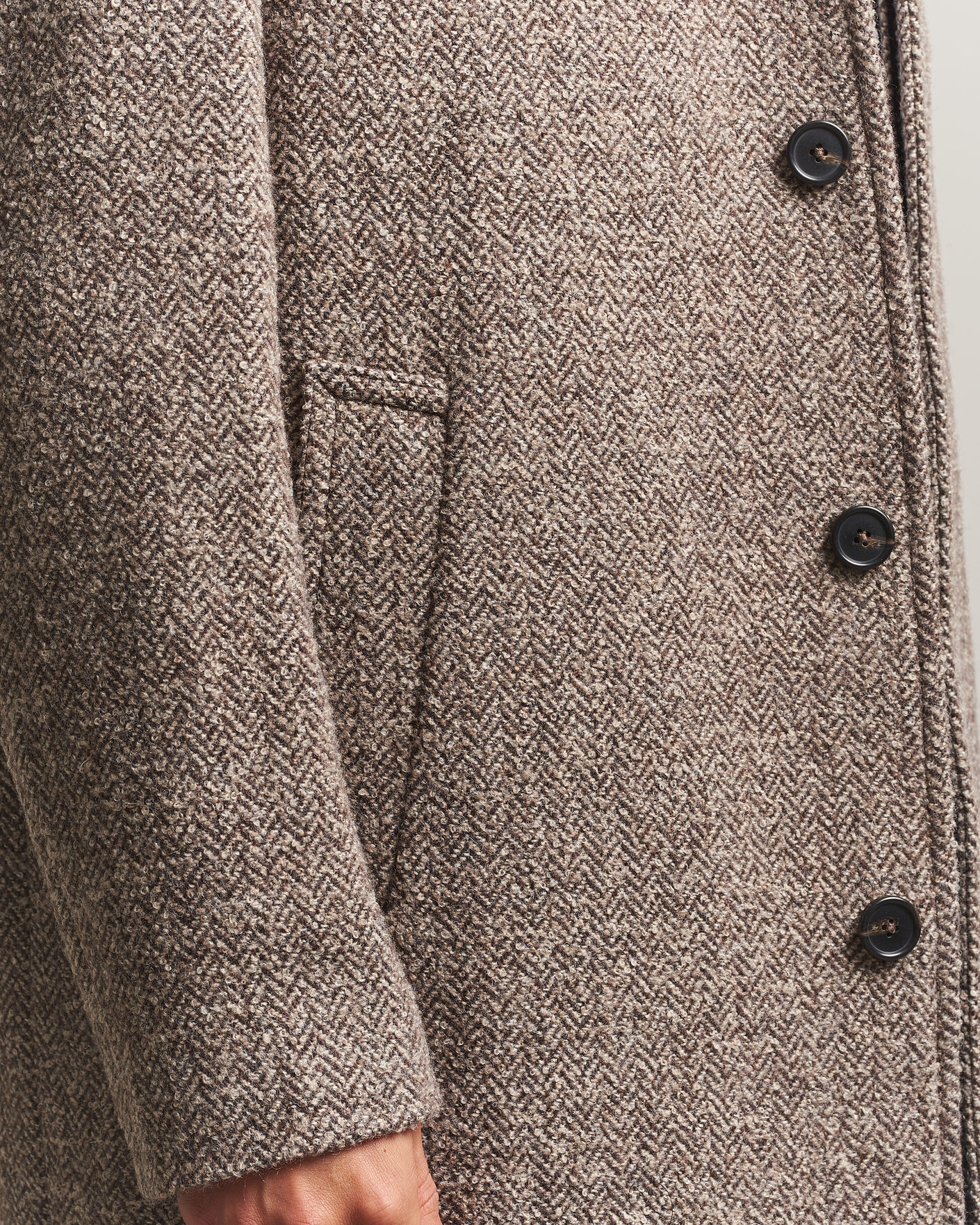 Hombres | Abrigos y chaquetas | Gant | Wool Car Coat Mist Taupe