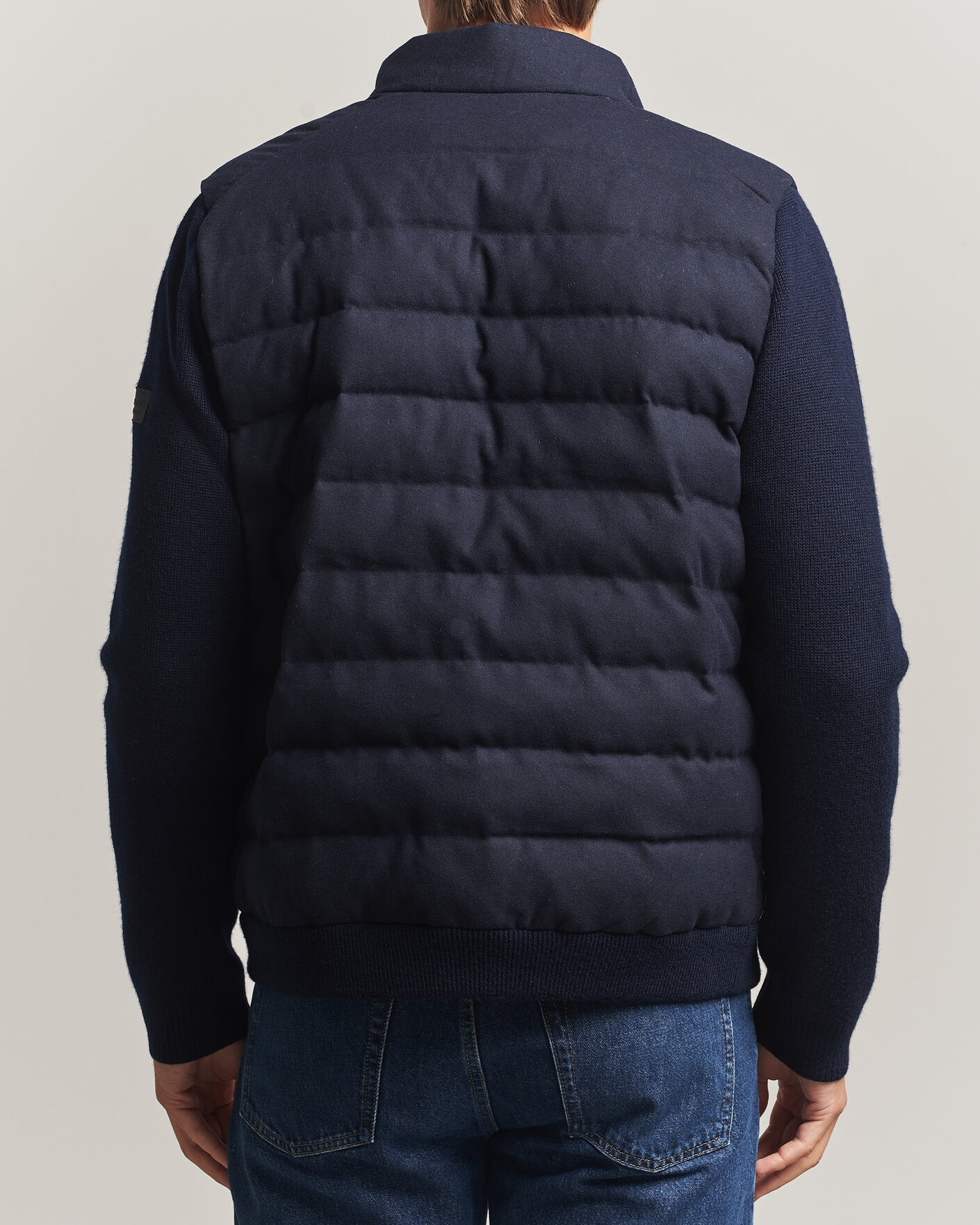 Hombres | Abrigos y chaquetas | Gant | Padded Hybrid Flannel Jacket Evening Blue