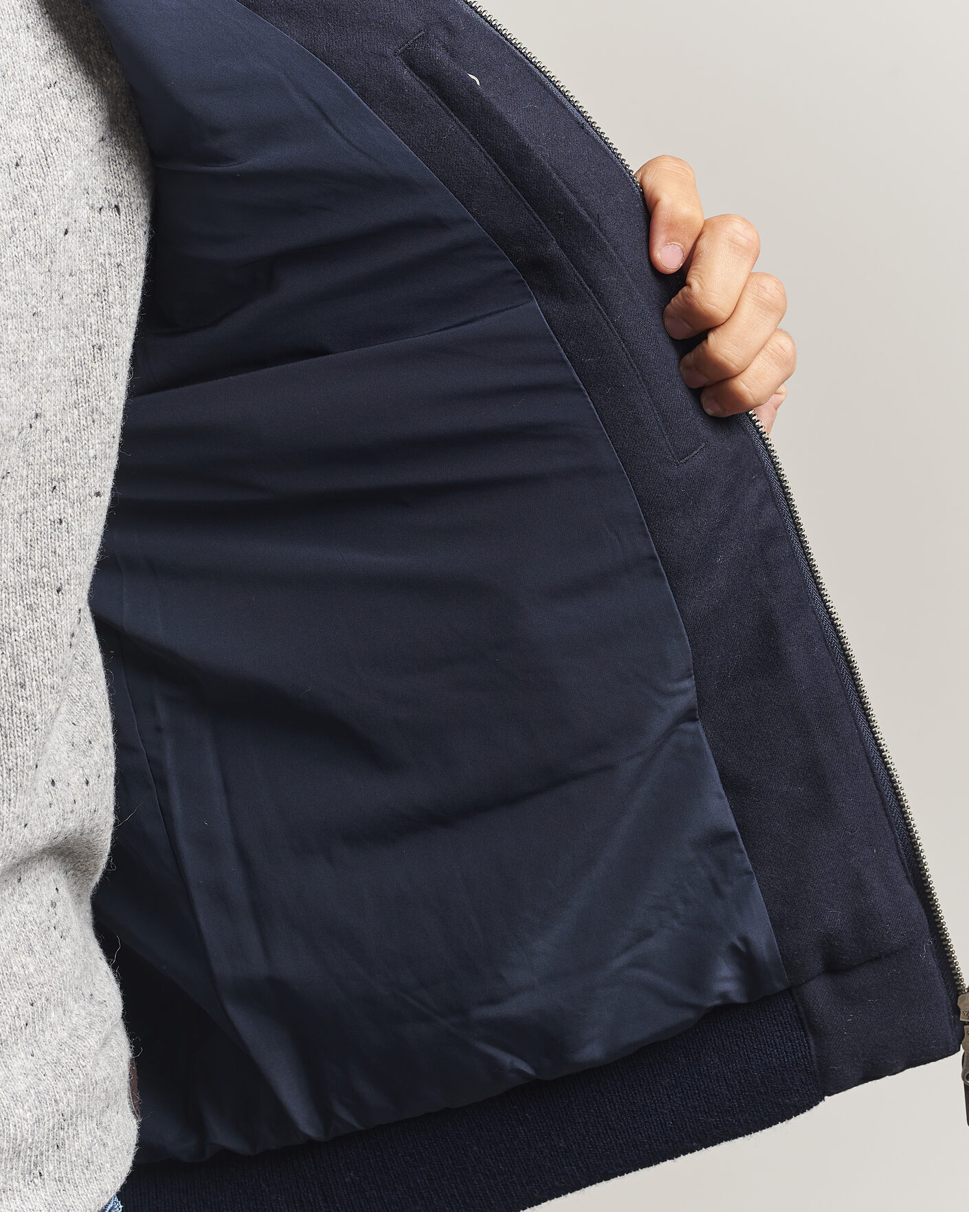 Hombres | Abrigos y chaquetas | Gant | Padded Hybrid Flannel Jacket Evening Blue