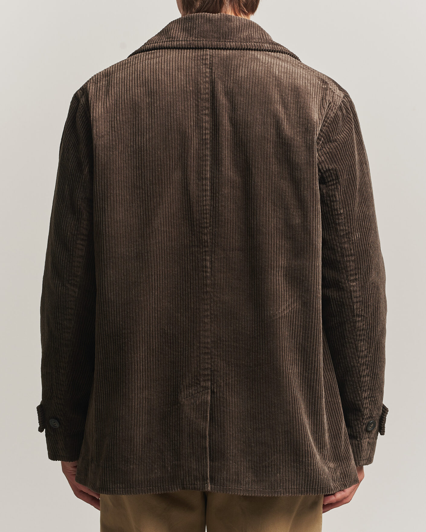 Hombres | Abrigos y chaquetas | Gant | Corduroy Peacoat Black Brown