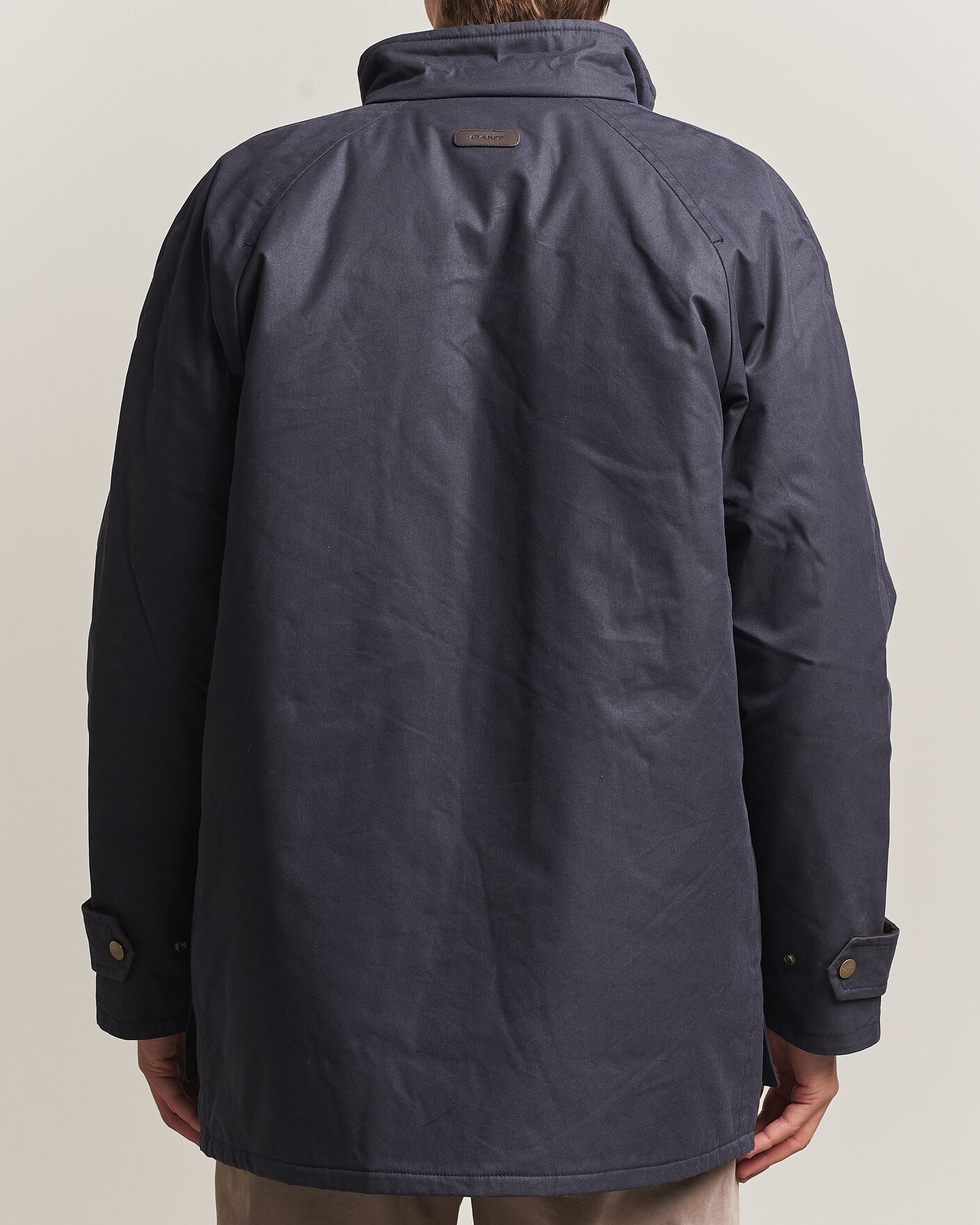 Hombres | Abrigos y chaquetas | Gant | Waxed Double Decker Jacket Evening Blue