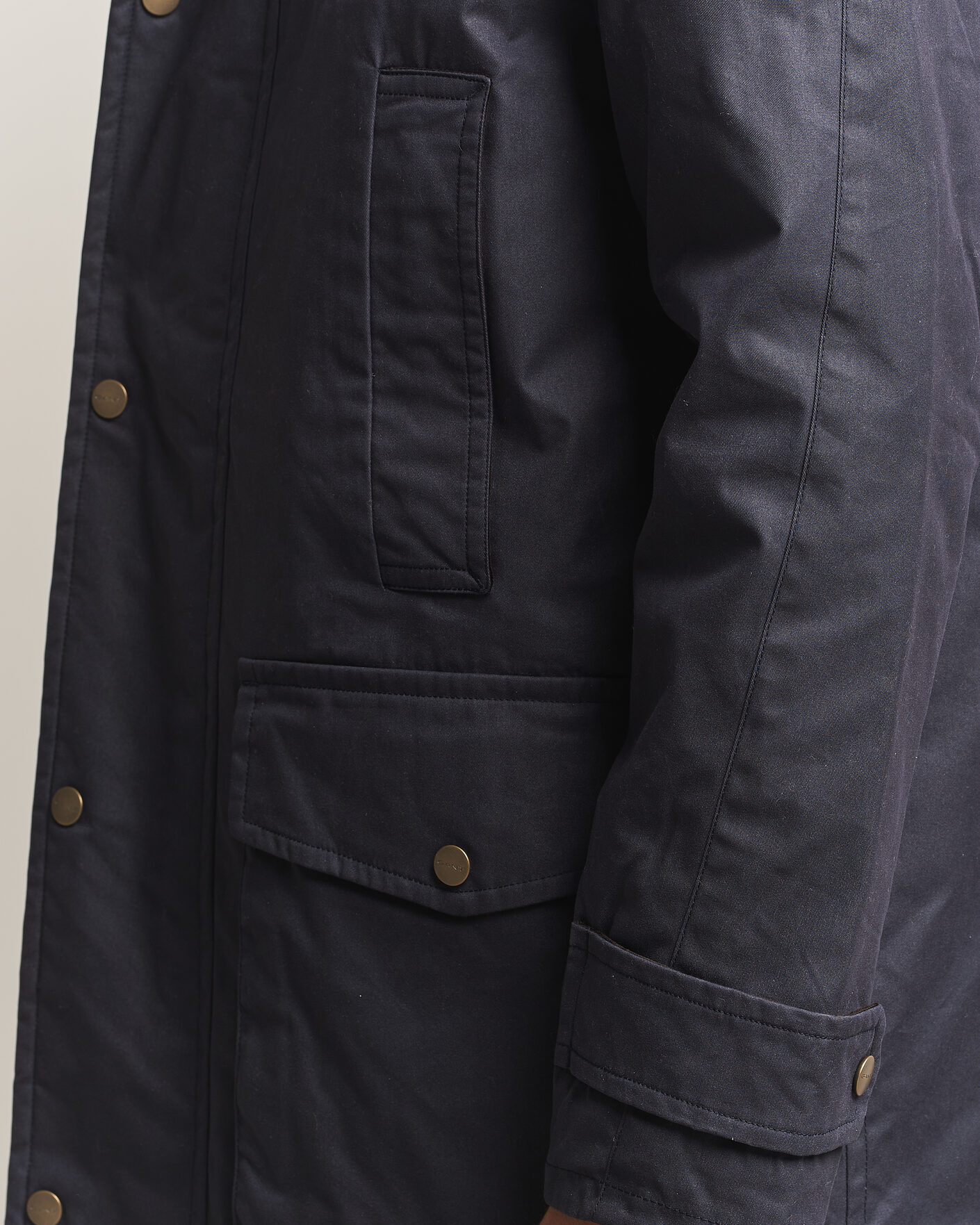 Hombres | Abrigos y chaquetas | Gant | Waxed Double Decker Jacket Evening Blue
