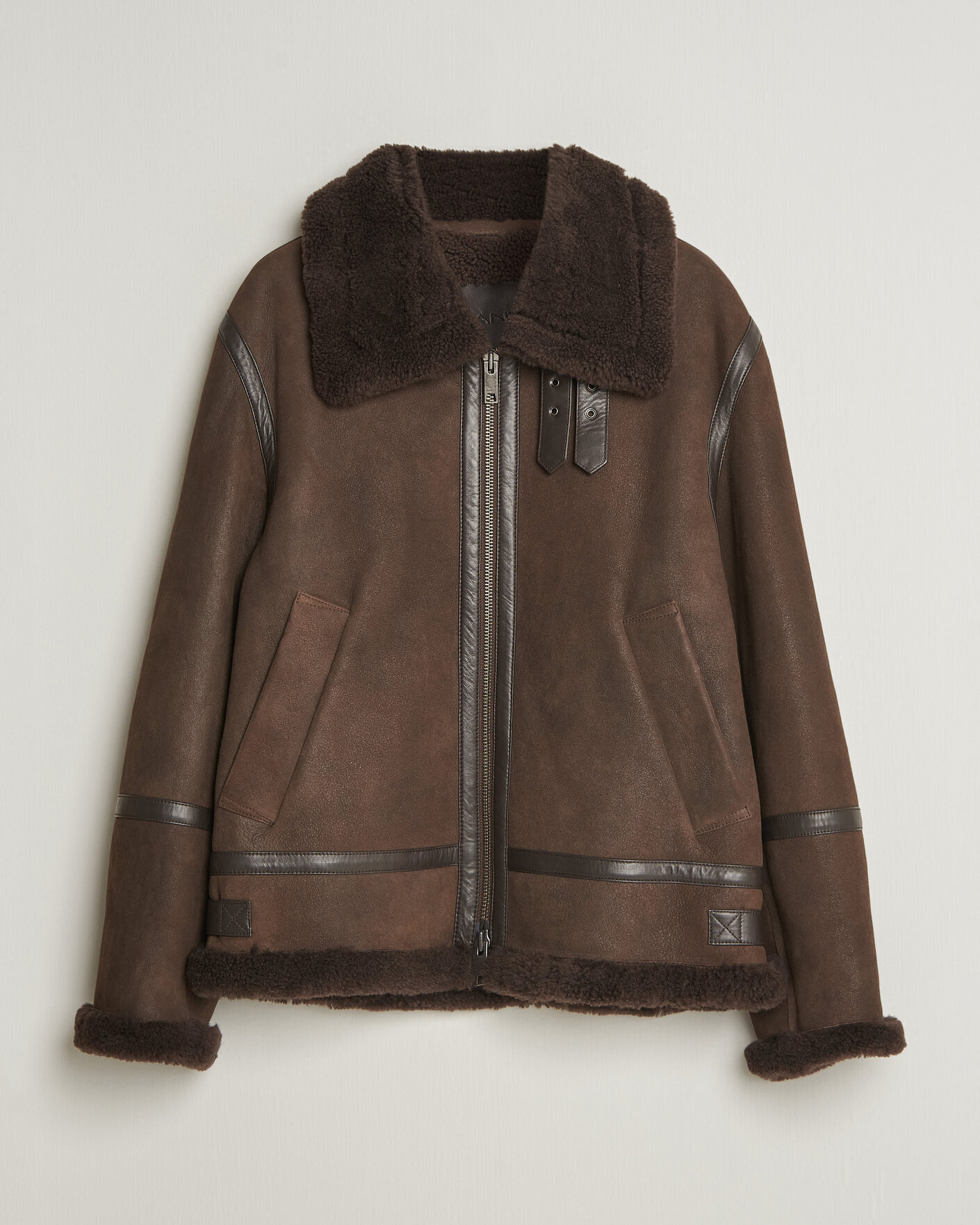 Hombres | Abrigos y chaquetas | Gant | Classic Shearling Jacket Black Brown