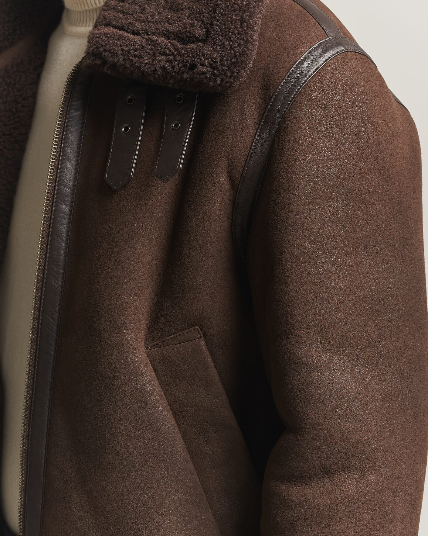 Hombres | Abrigos y chaquetas | Gant | Classic Shearling Jacket Black Brown