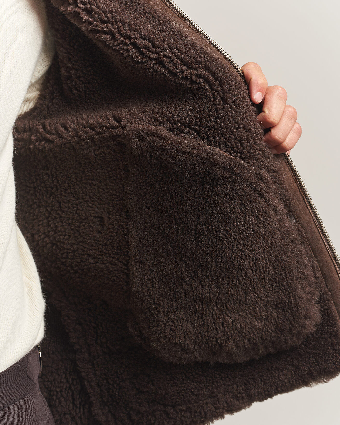 Hombres | Abrigos y chaquetas | Gant | Classic Shearling Jacket Black Brown