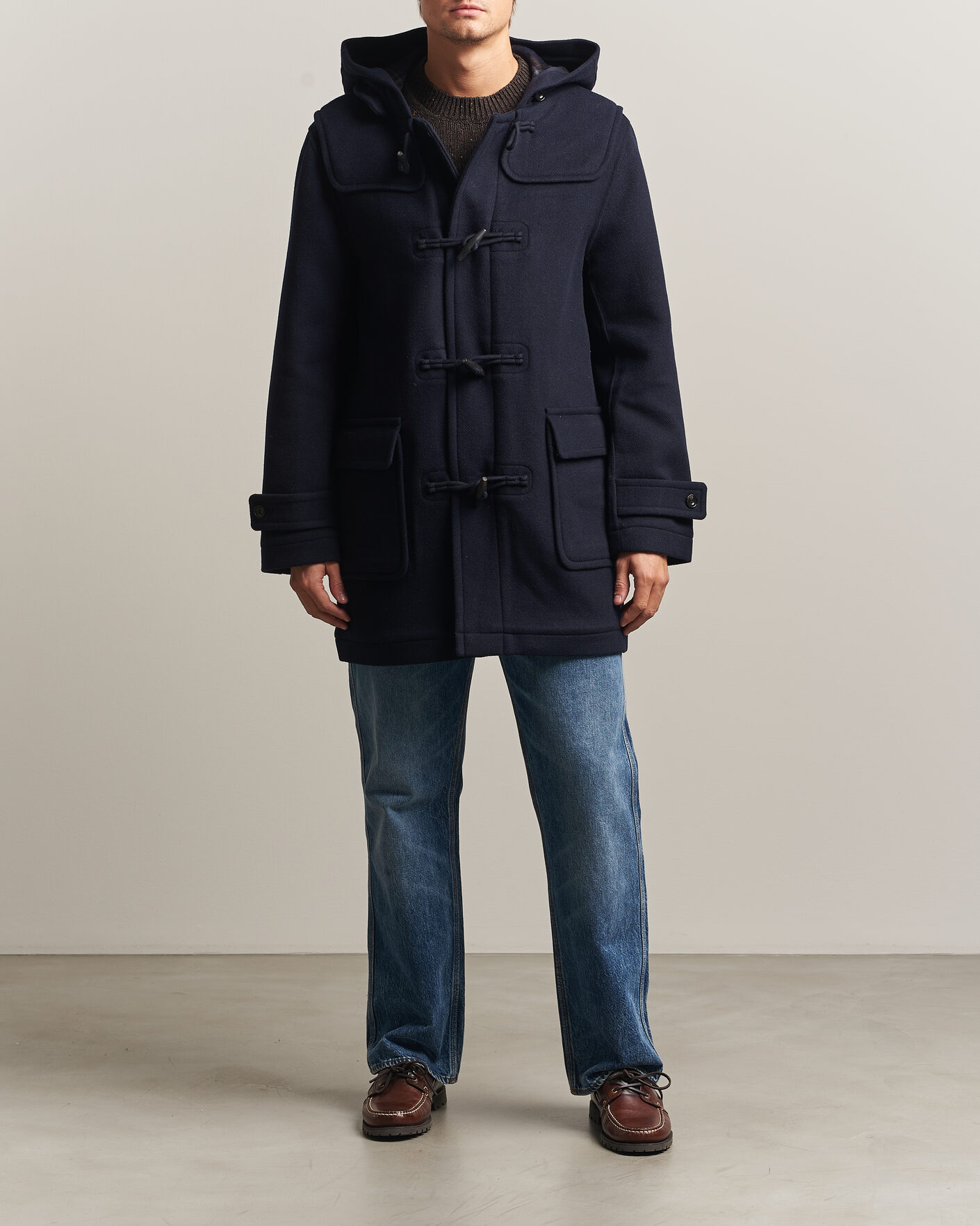 Hombres | Abrigos y chaquetas | Gant | Classic Wool Duffle Coat Evening Blue