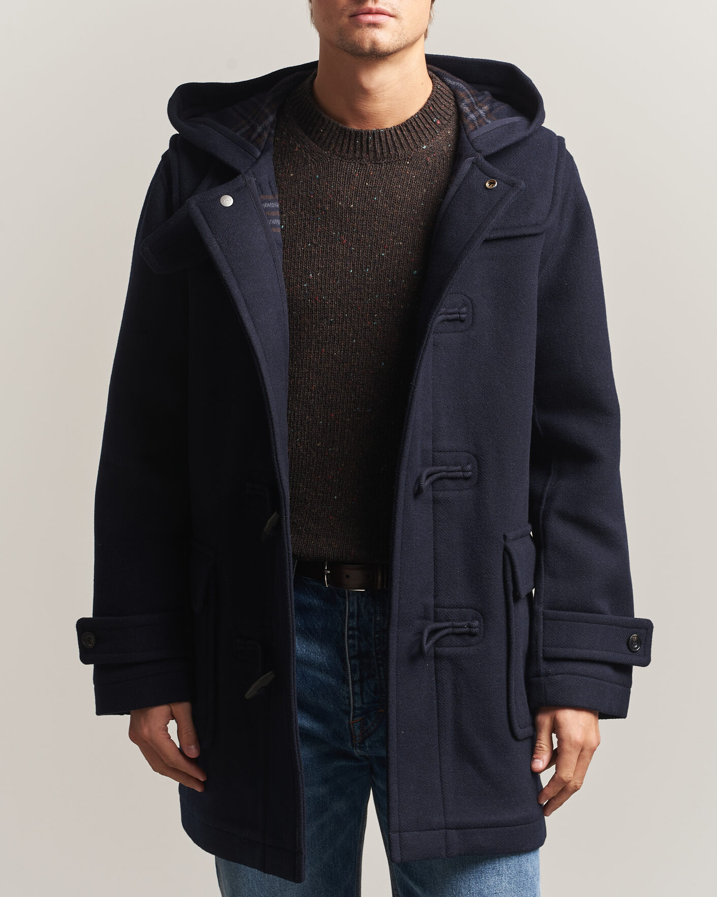 Hombres | Abrigos y chaquetas | Gant | Classic Wool Duffle Coat Evening Blue