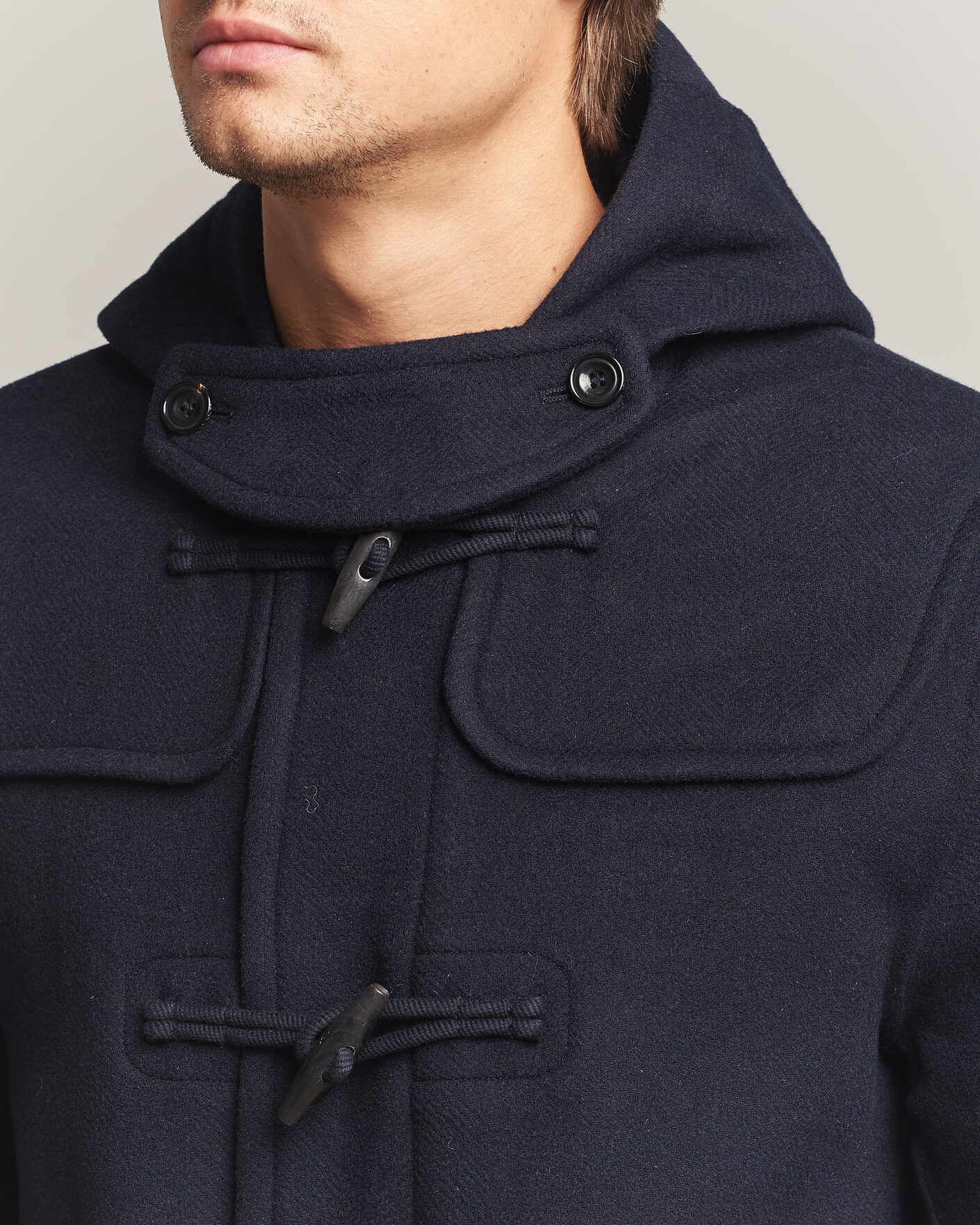 Hombres | Abrigos y chaquetas | Gant | Classic Wool Duffle Coat Evening Blue