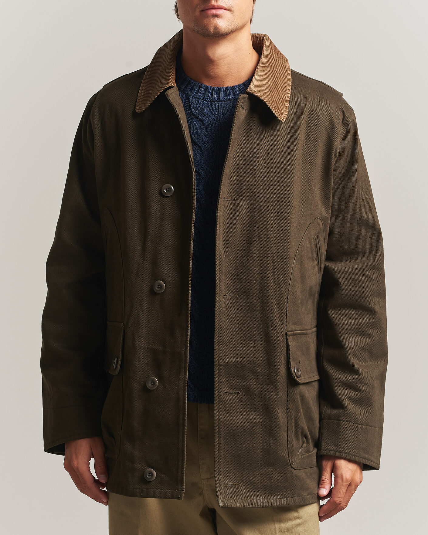 Hombres | Abrigos y chaquetas | Gant | Moleskin Decker Jacket Dark Moss Green
