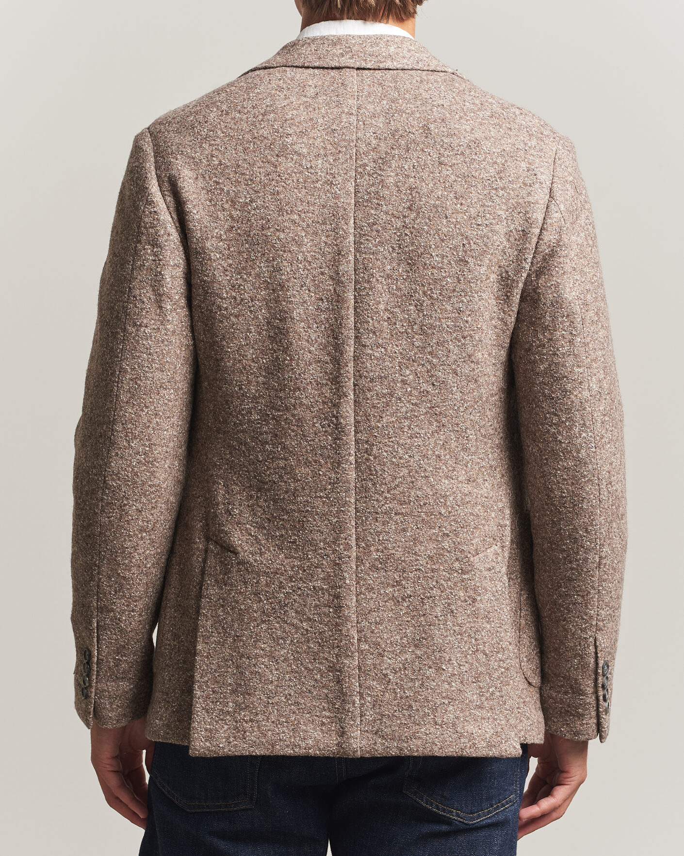 Hombres | Blazers | Gant | Wool/Silk Jersey Blazer Clay Beige