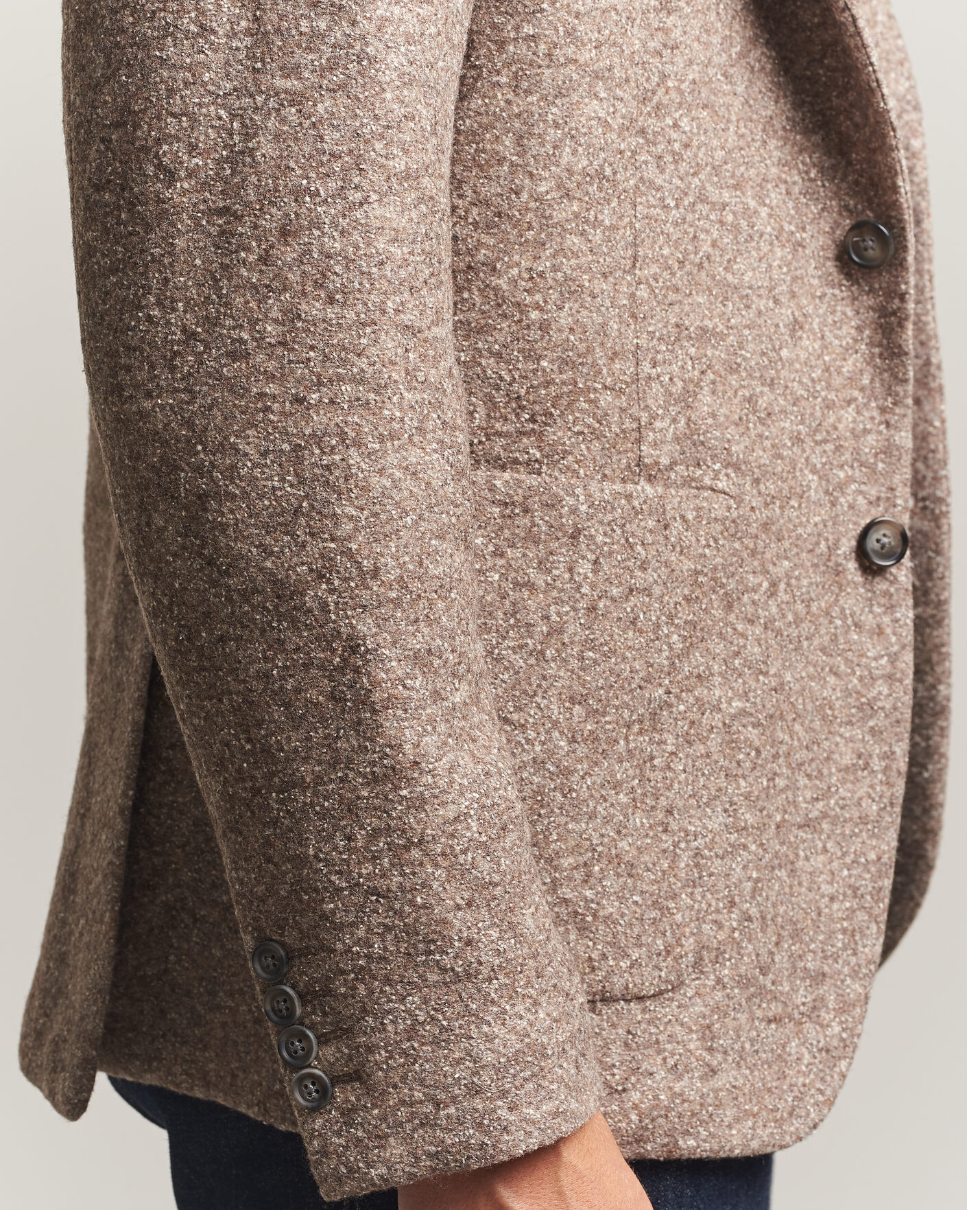 Hombres | Blazers | Gant | Wool/Silk Jersey Blazer Clay Beige