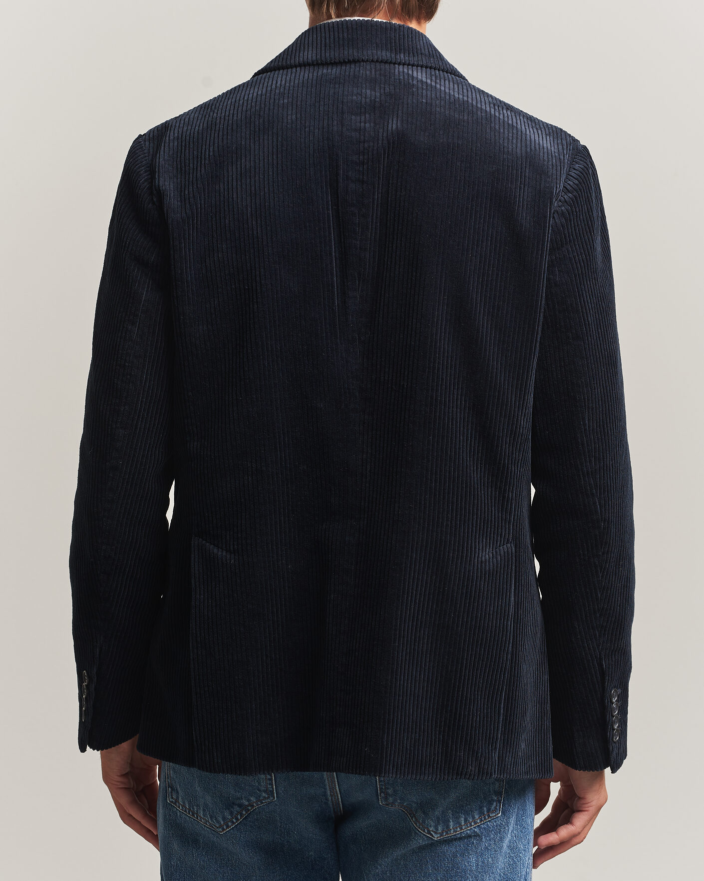 Hombres | Blazers | Gant | Corduroy Blazer Evening Blue