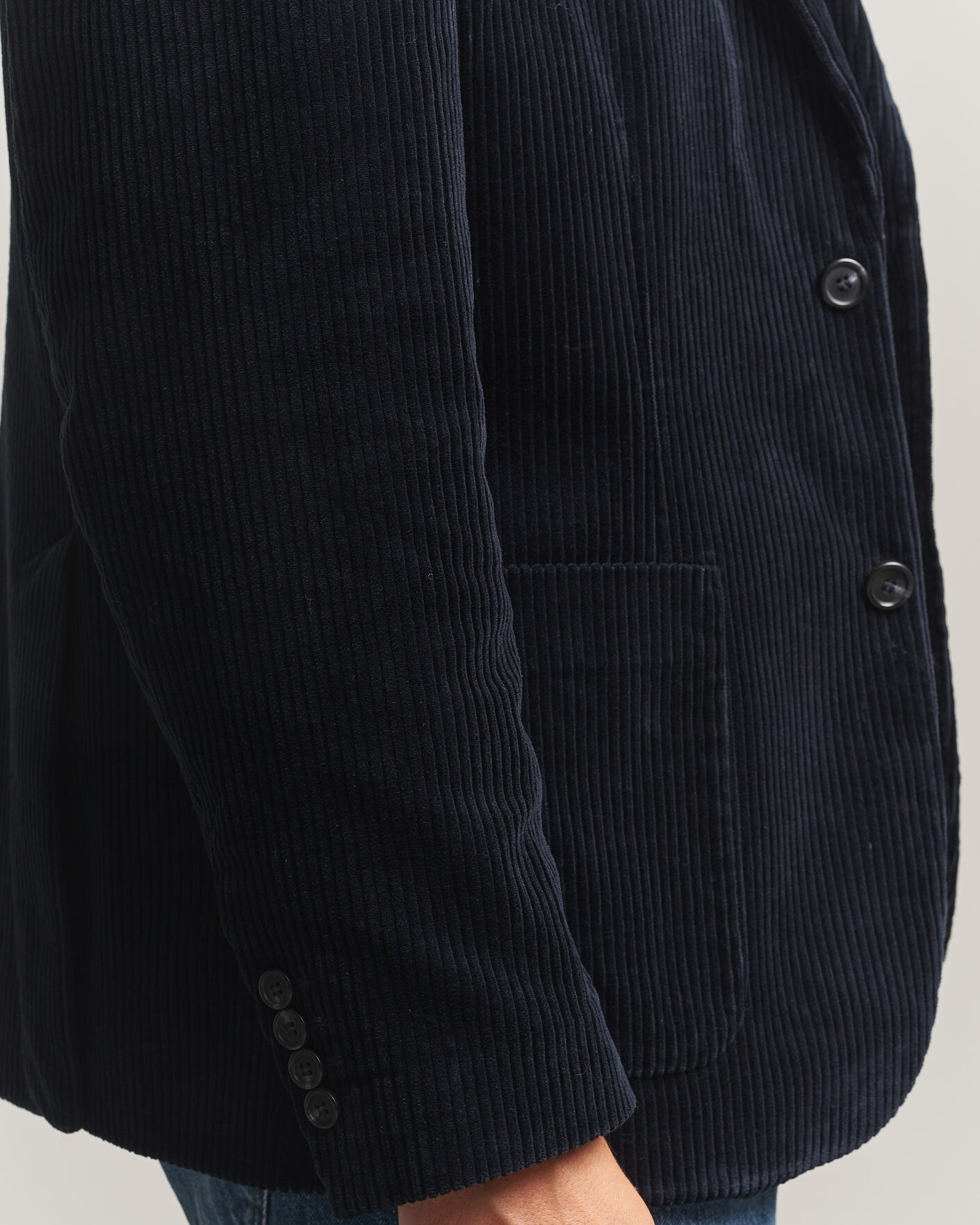 Hombres | Blazers | Gant | Corduroy Blazer Evening Blue