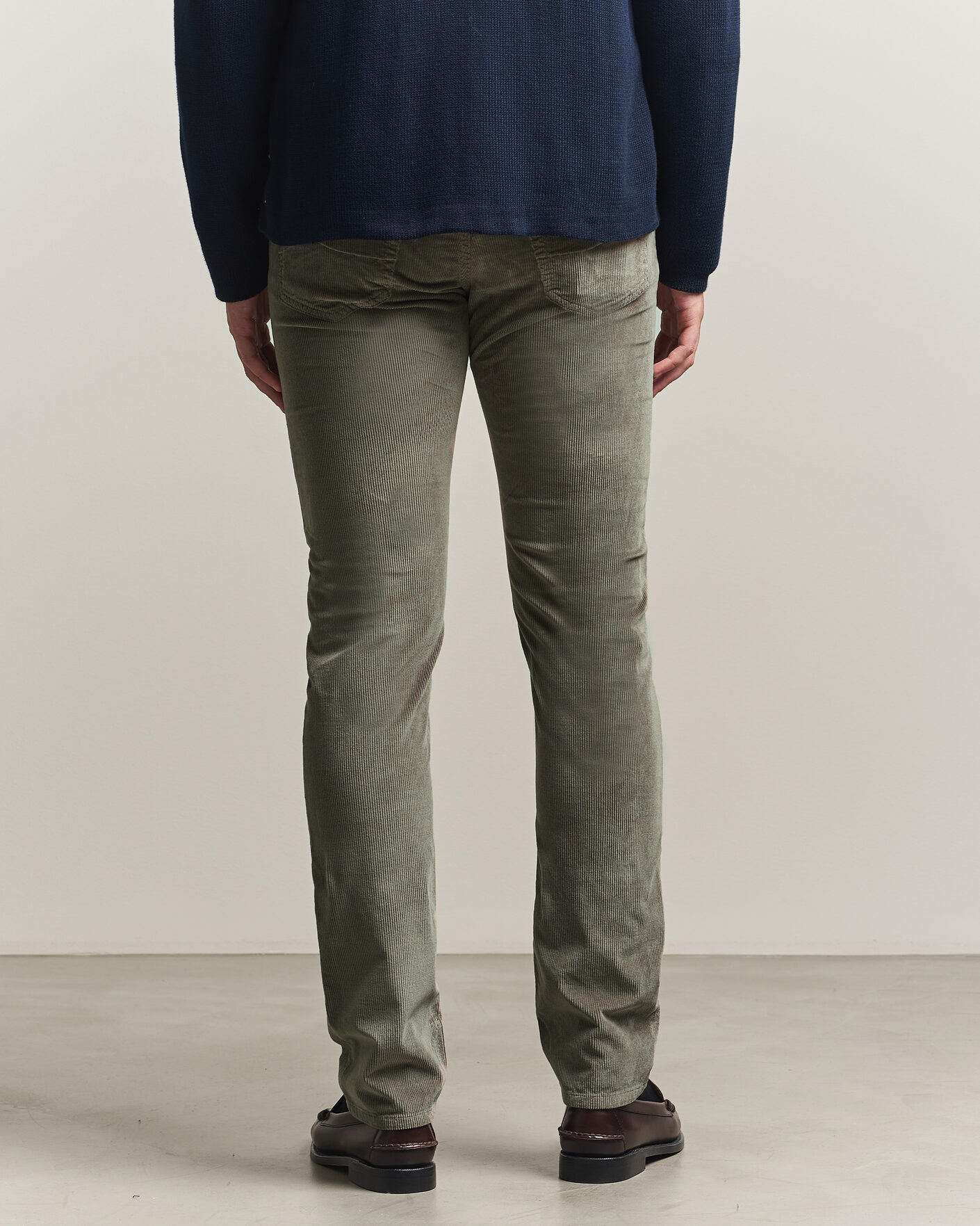 Hombres | Pantalones | Jacob Cohën | Bard 5-Pocket Medium Corduroy Trousers Taupe
