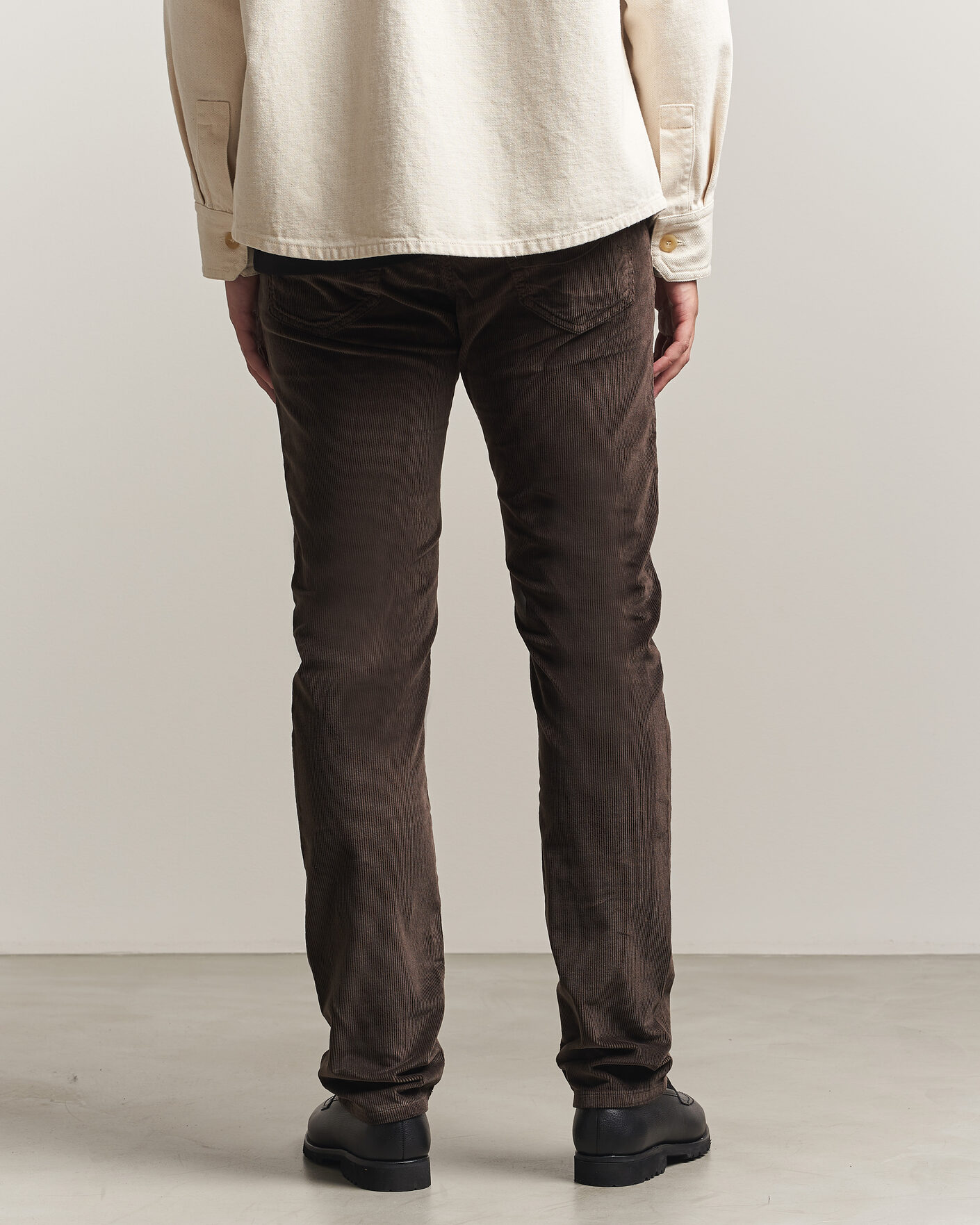 Hombres | Pantalones | Jacob Cohën | Bard 5-Pocket Medium Corduroy Trousers Brown