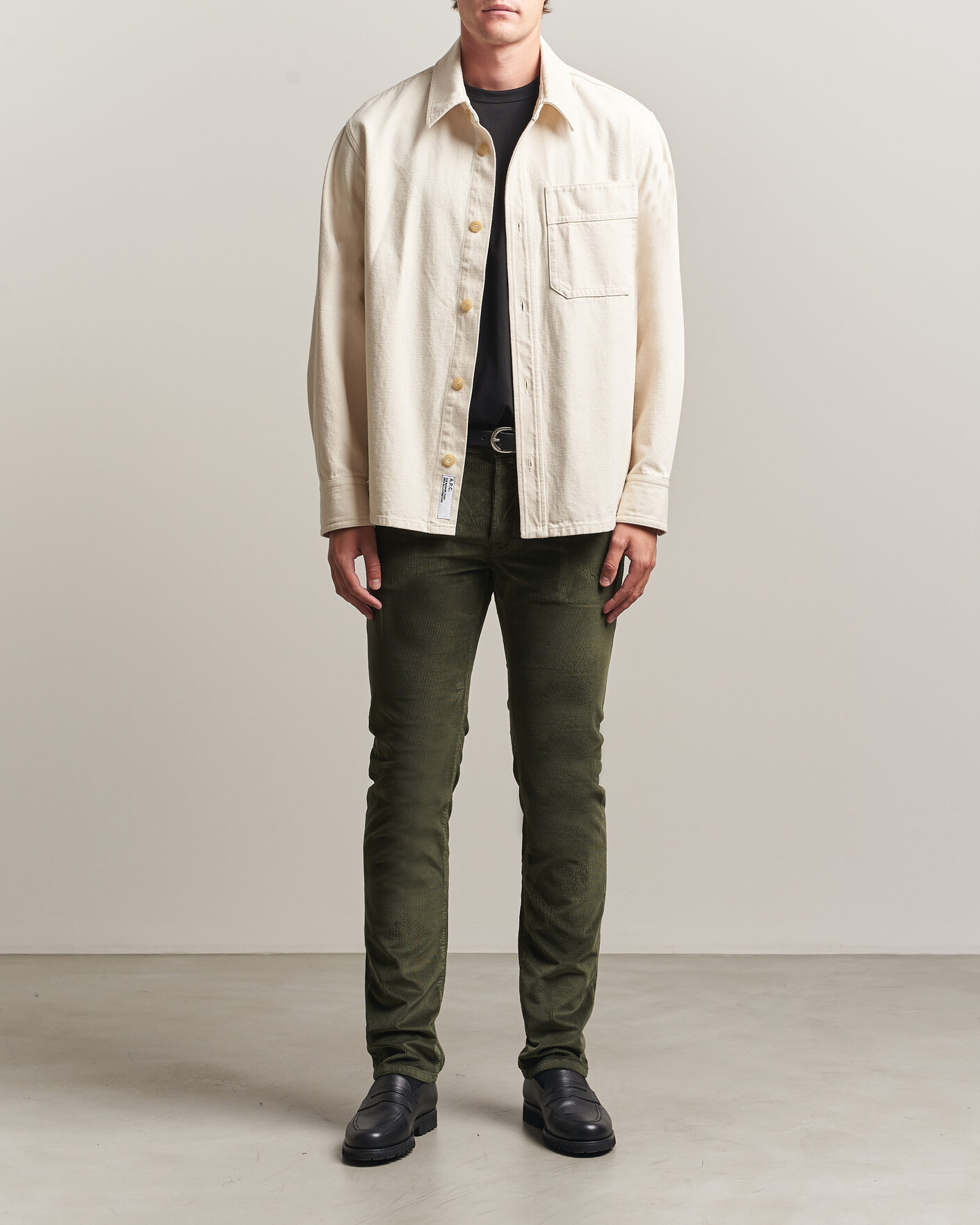Hombres | Pantalones | Jacob Cohën | Bard 5-Pocket Medium Corduroy Trousers Green