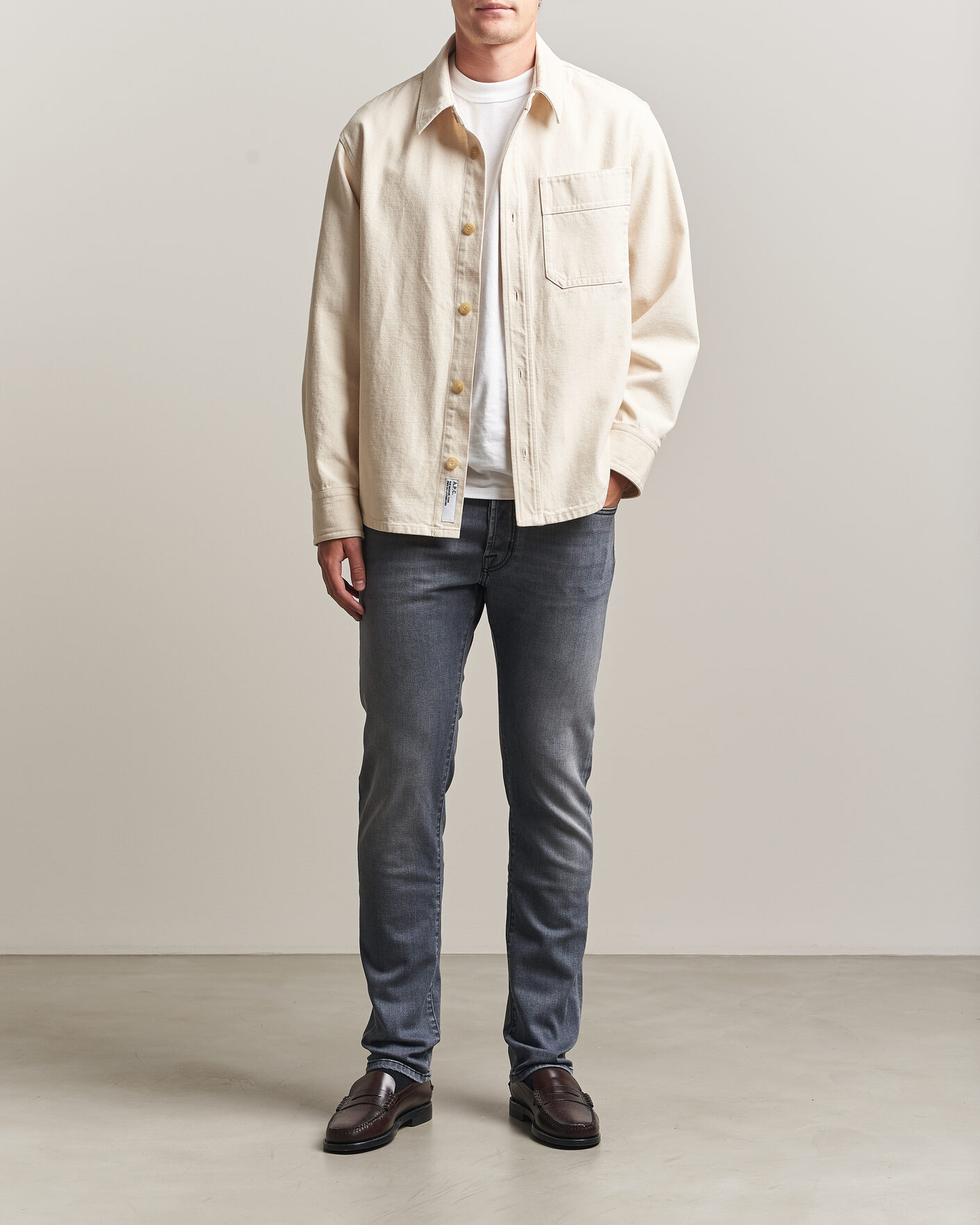 Hombres | Vaqueros | Jacob Cohën | Bard Slim Fit Stretch Jeans Light Grey