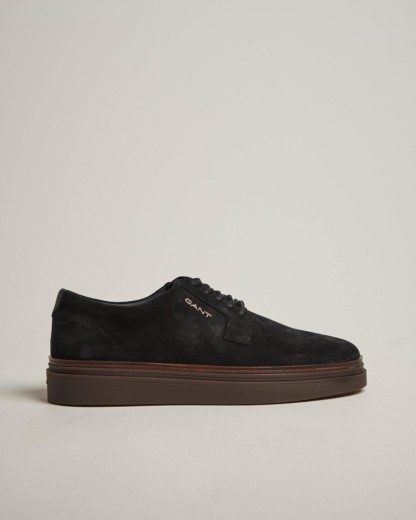 Hombres | Zapatillas | Gant | Kinzoon Suede Derby Sneaker Black
