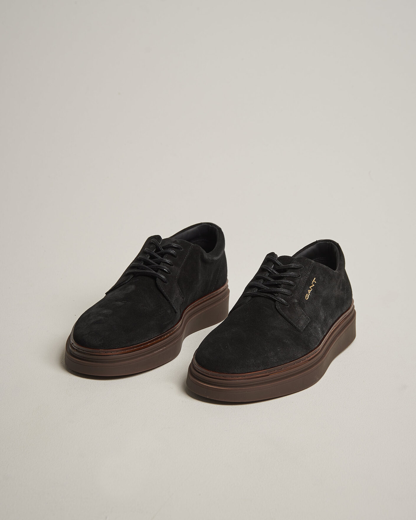 Hombres | Zapatillas | Gant | Kinzoon Suede Derby Sneaker Black