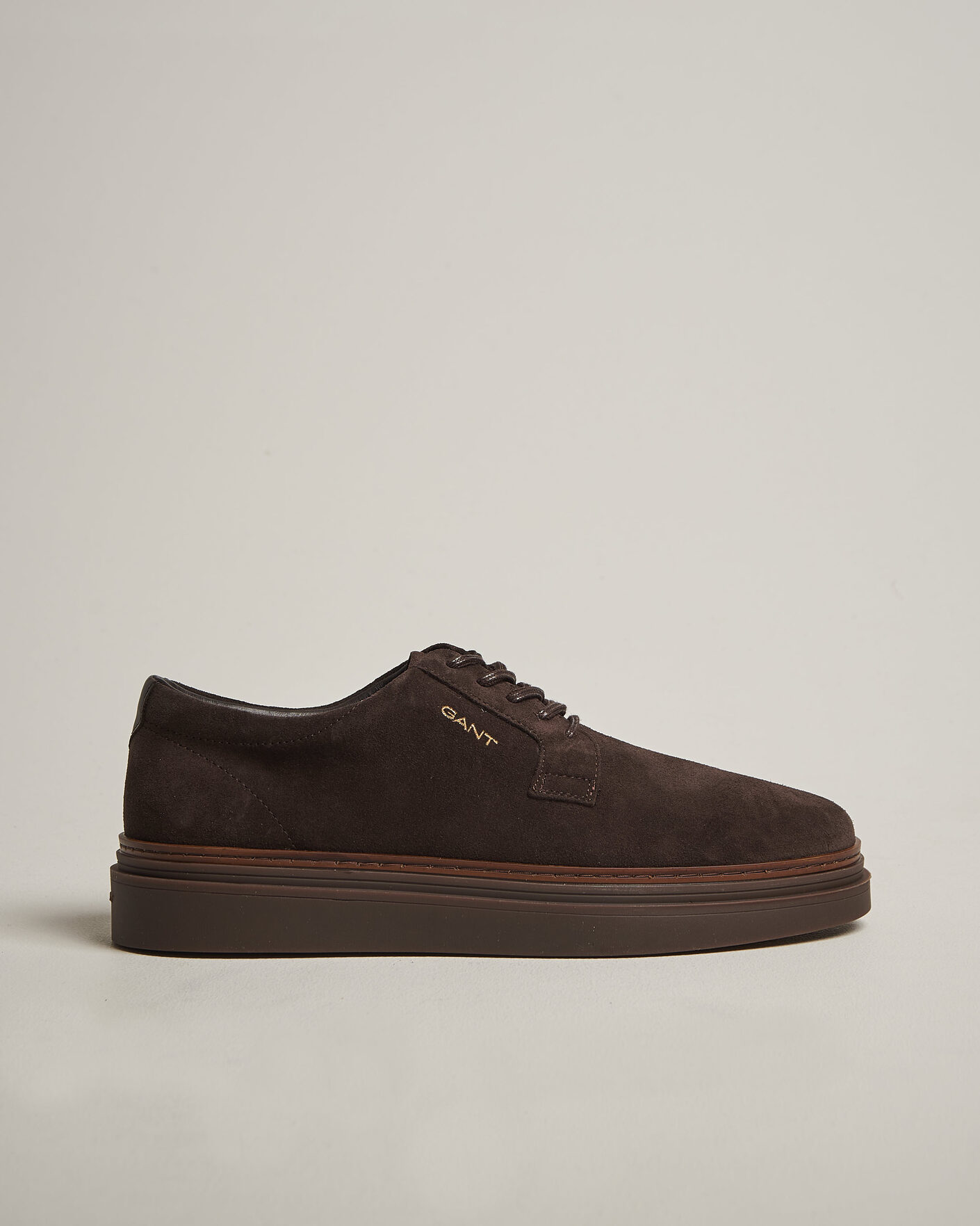 Hombres | Zapatillas | Gant | Kinzoon Suede Derby Sneaker Espresso Brown