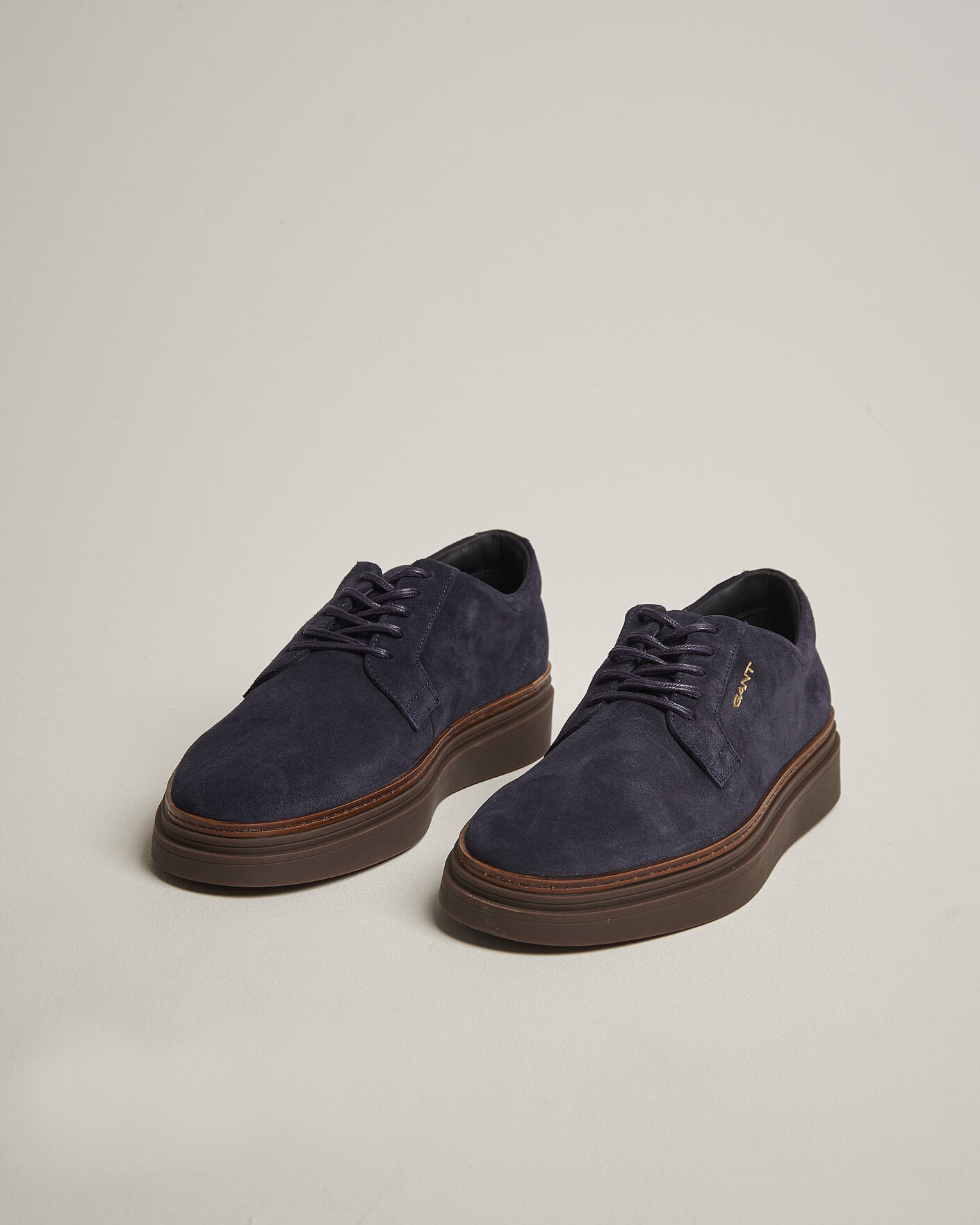 Hombres | Zapatillas | Gant | Kinzoon Suede Derby Sneaker Marine