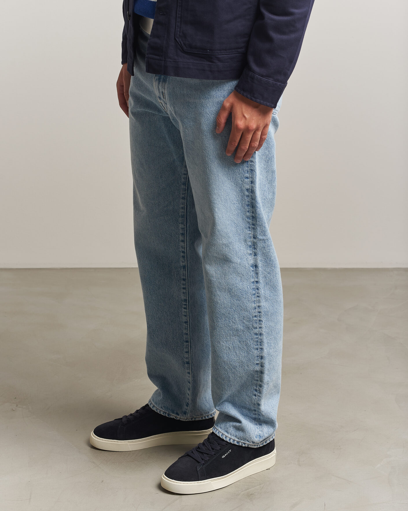 Hombres | Zapatillas | Gant | Mc Julien Suede Sneaker Dark Blue