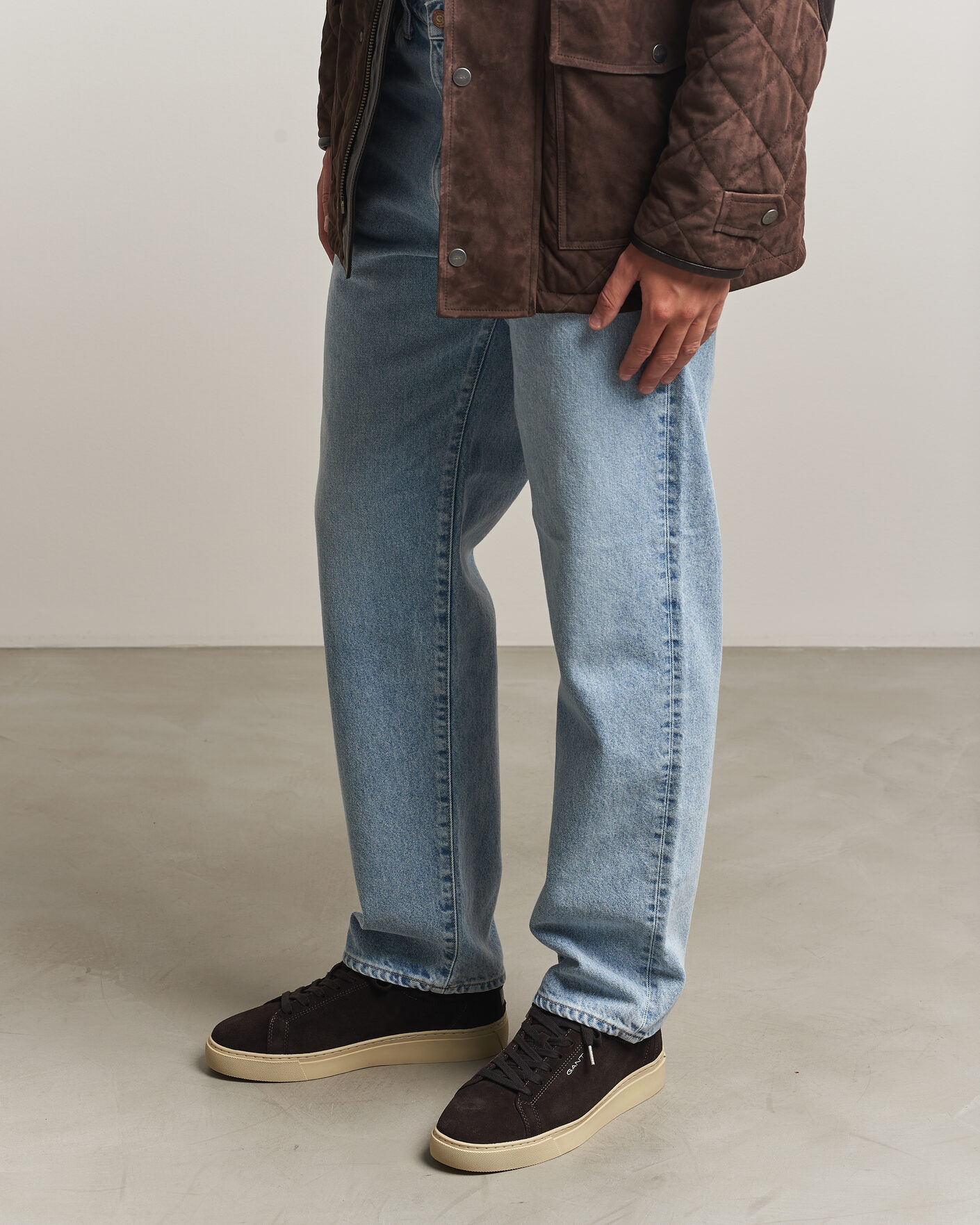 Hombres | Zapatillas | Gant | Mc Julien Suede Sneaker Dark Brown