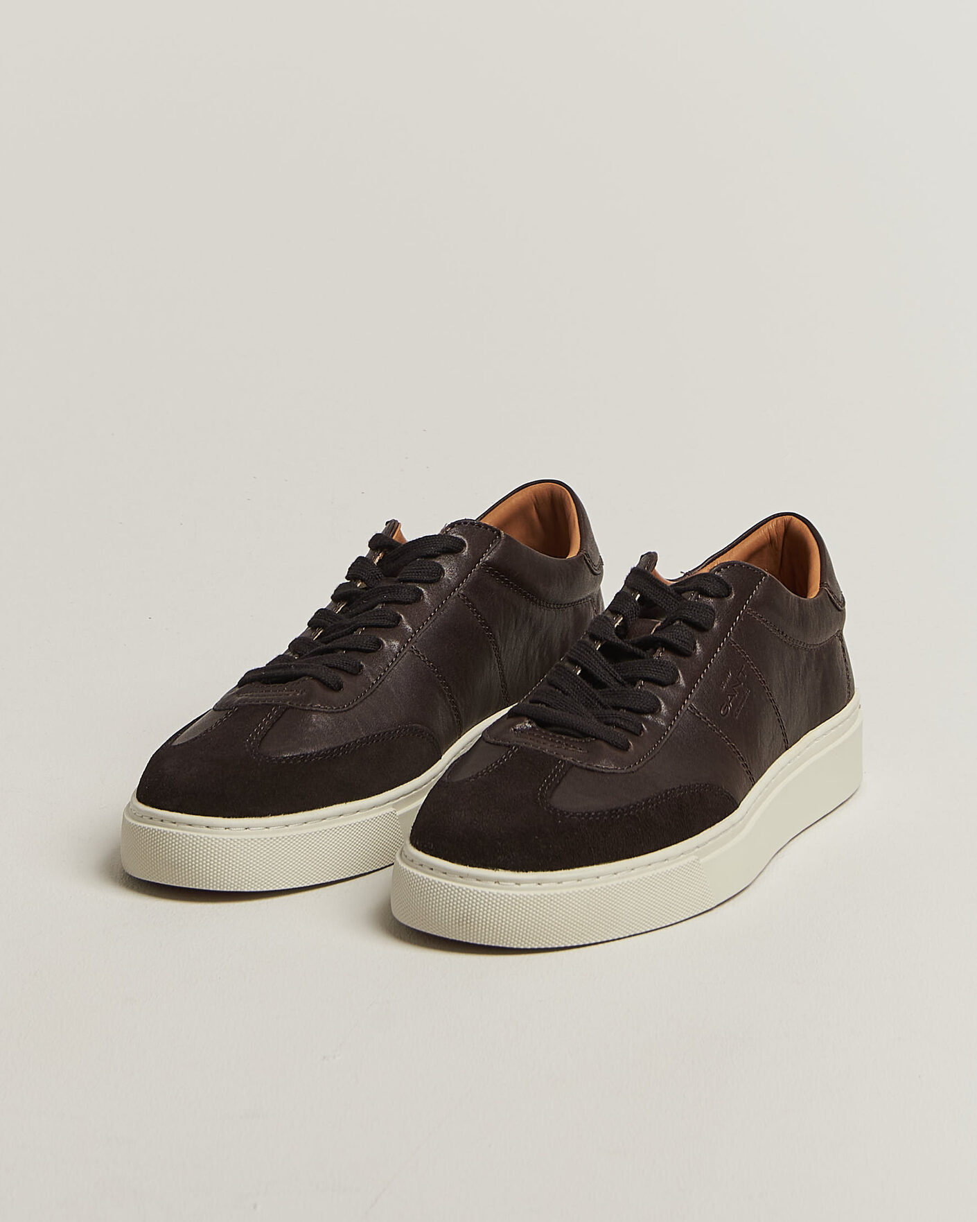 Hombres | Zapatillas | Gant | Mc Julien Leather/Suede Sneaker Dark Brown