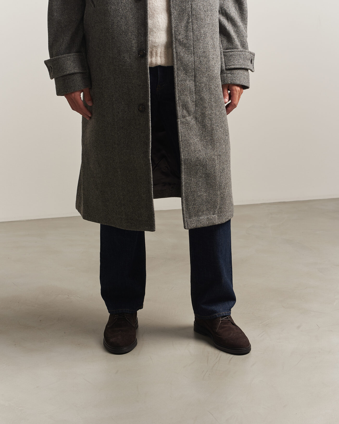 Hombres | Zapatos brogues | Gant | Bidford Suede Brogues Dark Brown