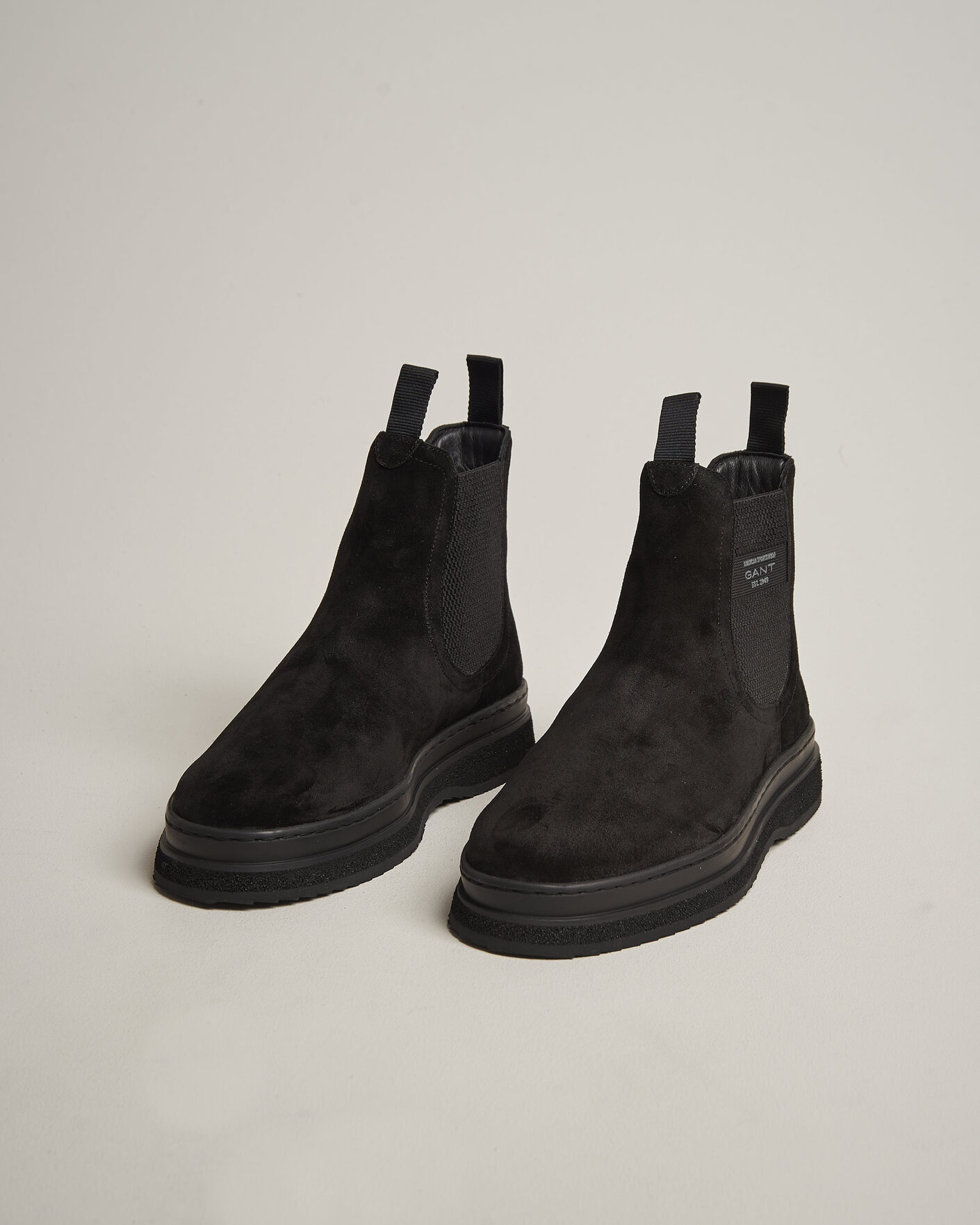 Hombres | Botas | Gant | Blistown Shearling Suede Chelsea Boot Black