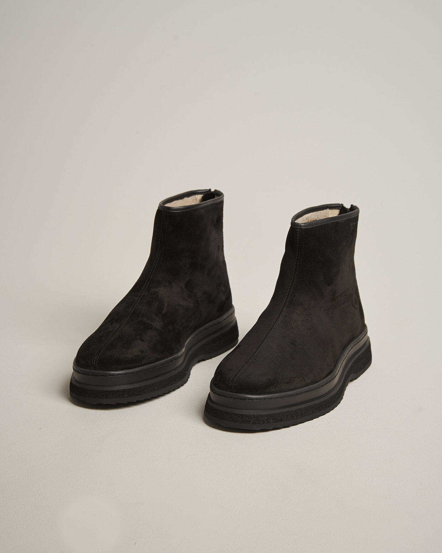 Hombres | Botas | Gant | Blistown Shearling Suede Curling Boot Black