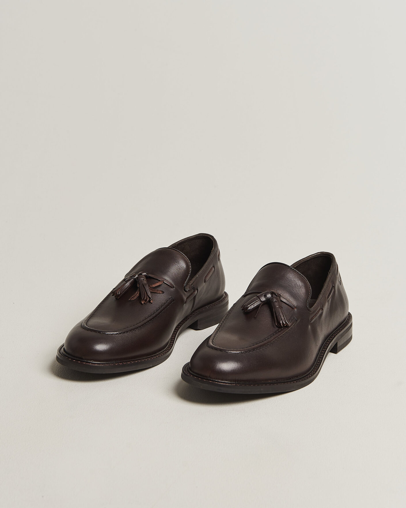 Hombres | Mocasines | Gant | Lozham Leather Tassle Loafer Dark Brown
