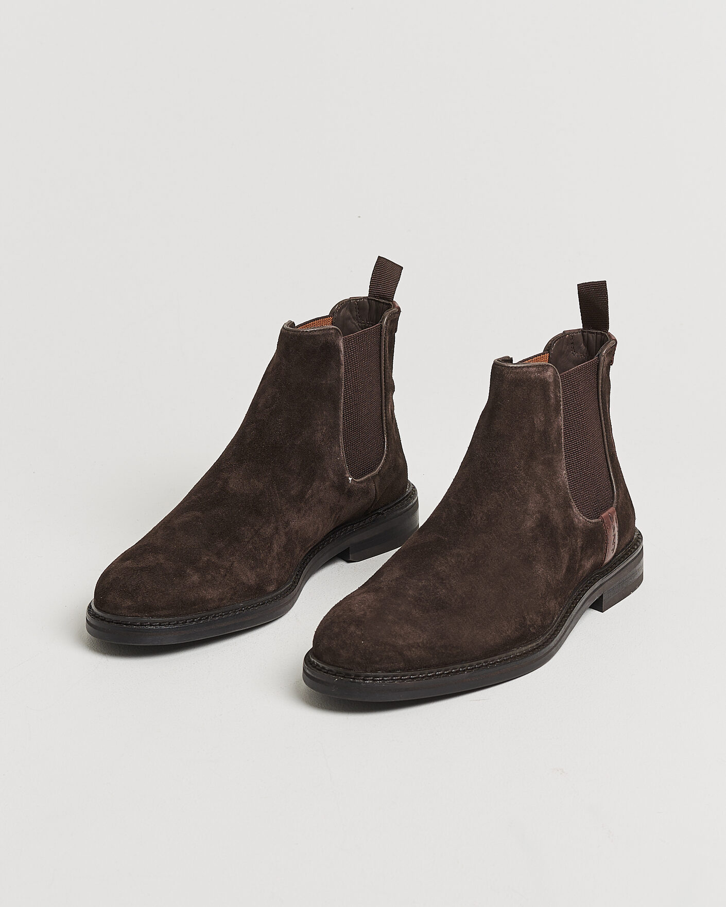 Hombres | Botas | Gant | Bidford Suede Chelsea Boot Dark Brown