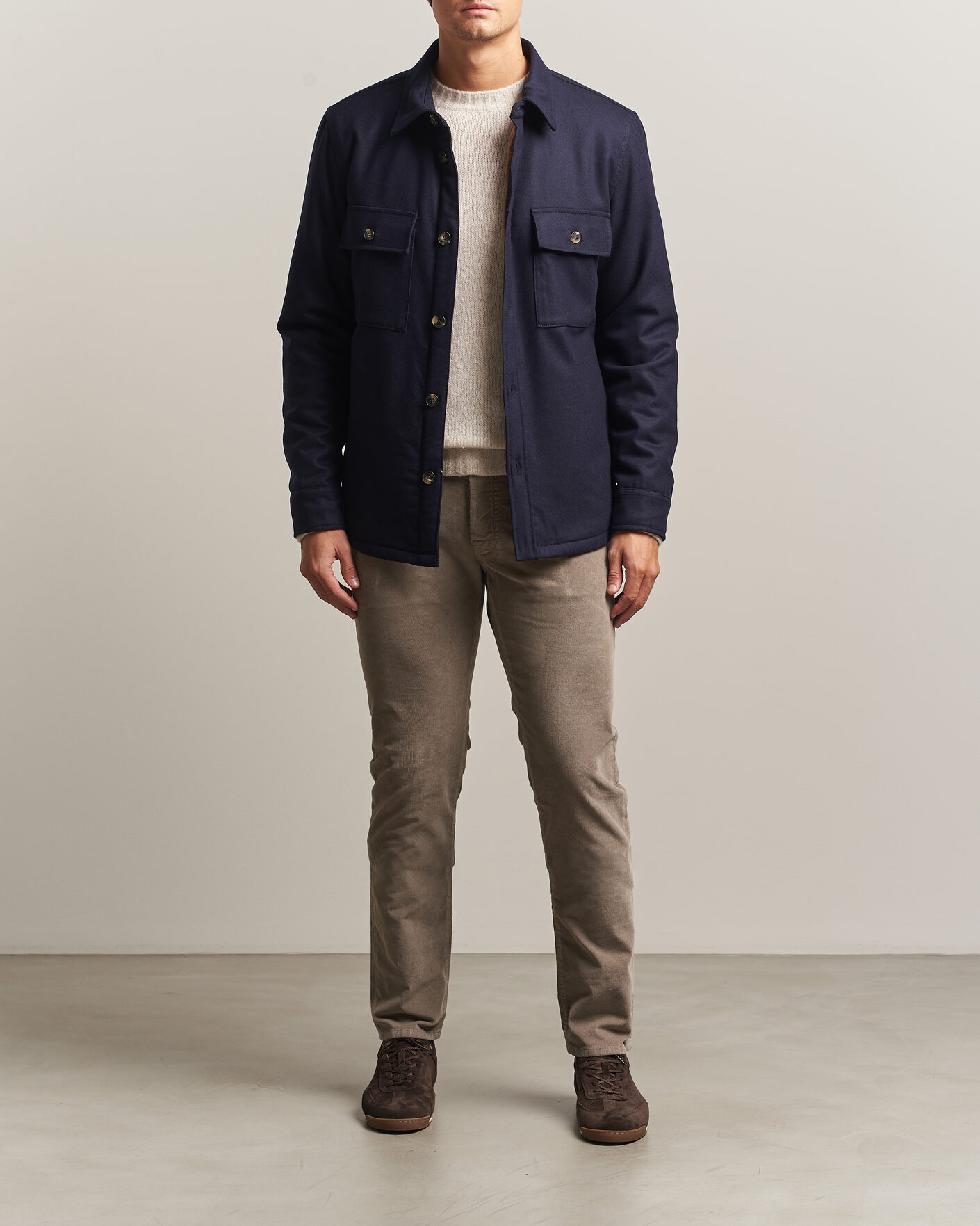Hombres | Pantalones | Jacob Cohën | Nick Slim Fit Cotton Trousers Grey