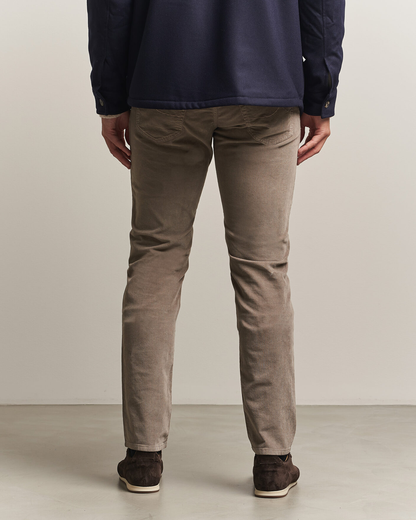 Hombres | Pantalones | Jacob Cohën | Nick Slim Fit Cotton Trousers Grey