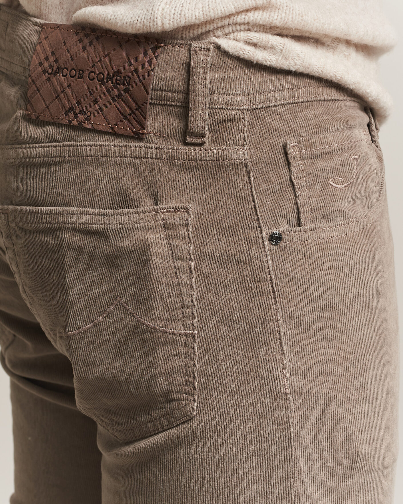 Hombres | Pantalones | Jacob Cohën | Nick Slim Fit Cotton Trousers Grey