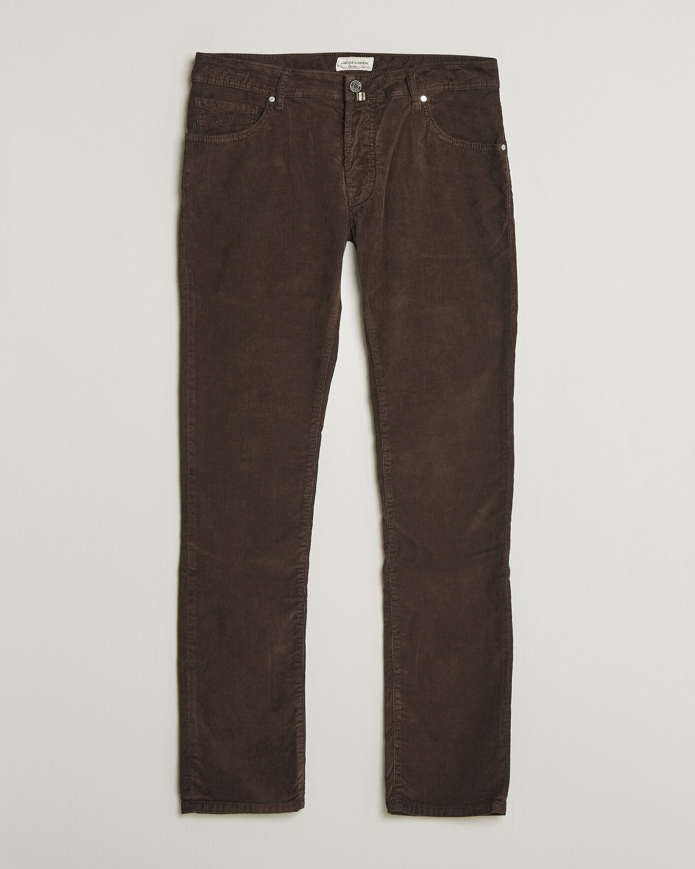 Hombres | Pantalones | Jacob Cohën | Nick Slim Fit Cotton Trousers Brown