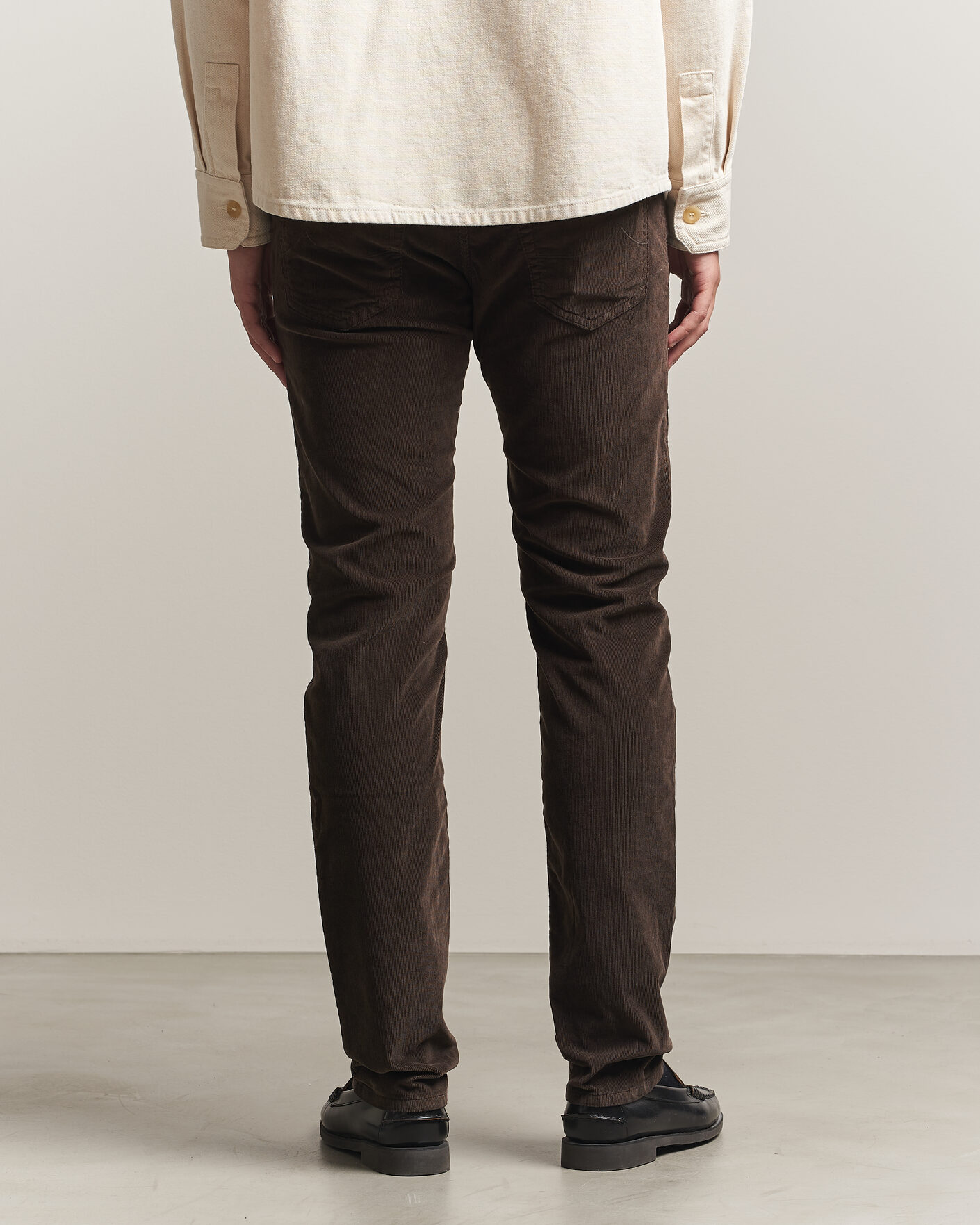 Hombres | Pantalones | Jacob Cohën | Nick Slim Fit Cotton Trousers Brown